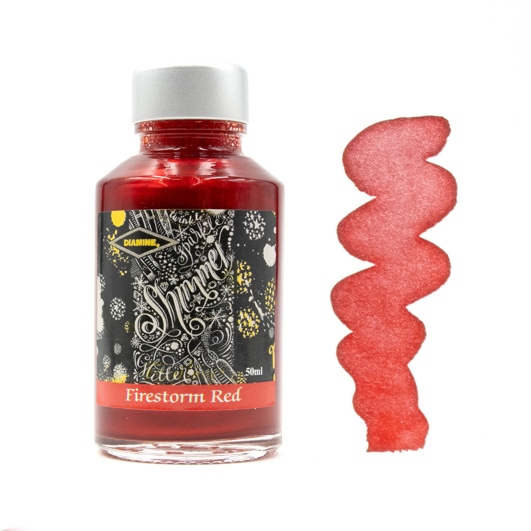 Diamine Shimmering Ink 50ml - Metallic Calligraphy & Fountain Pen Ink for Artistic Writing, Journaling, and Creative Projects