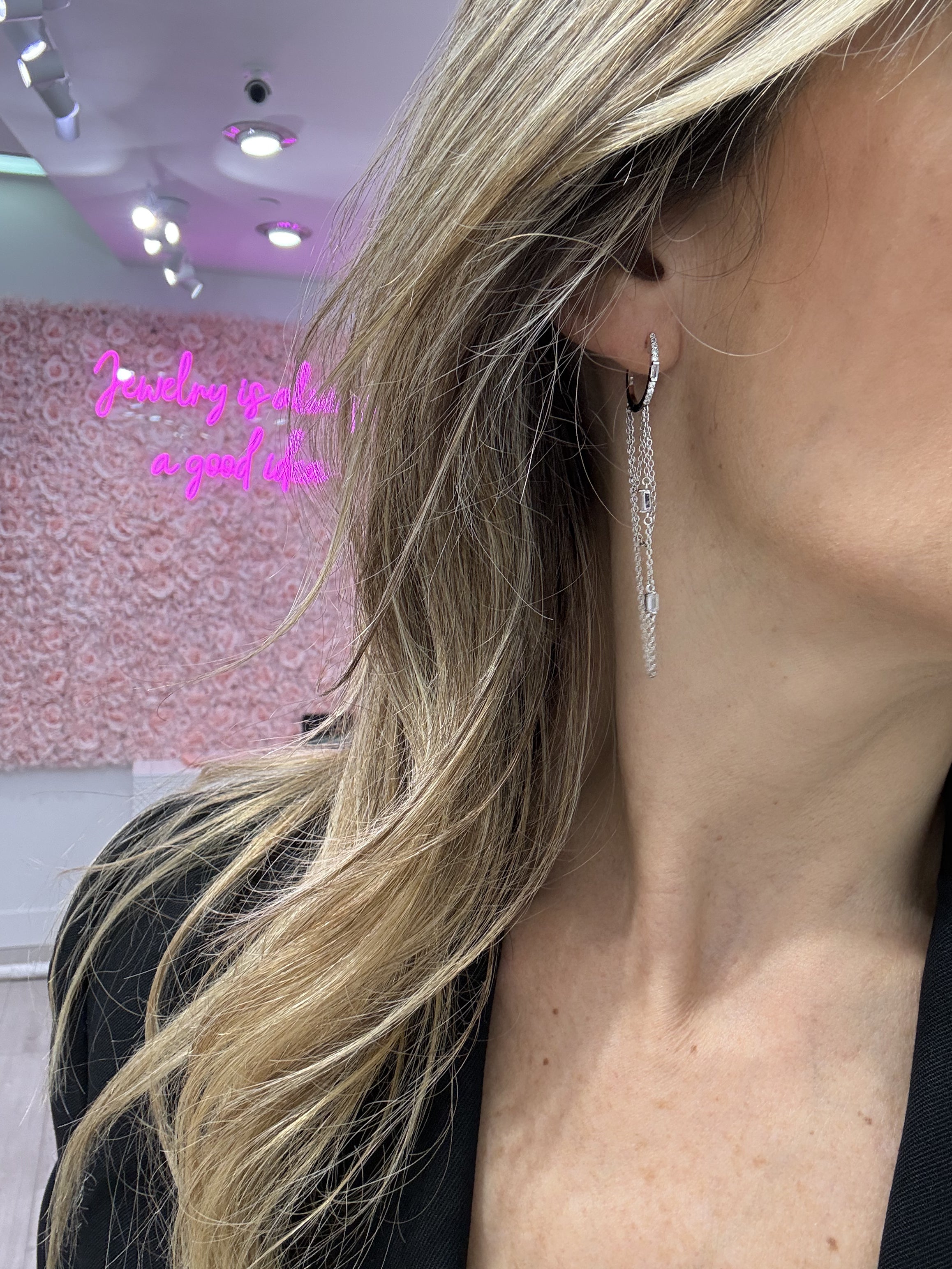 Stylish Long Chain Hoop Earrings for Women - Trendy Dangle Drop Earrings for Party, Wedding & Everyday Wear | Gold & Silver Fashion Jewelry Gifts
