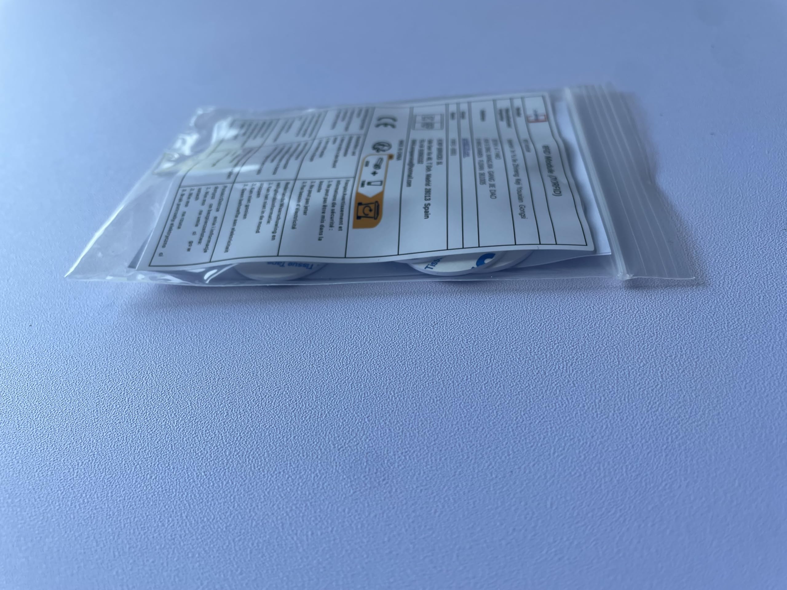 Waterproof RFID 125kHz T5577 Rewritable Coin Card (20 Pack) - Ideal for Access Control, Security Systems, and ID Management