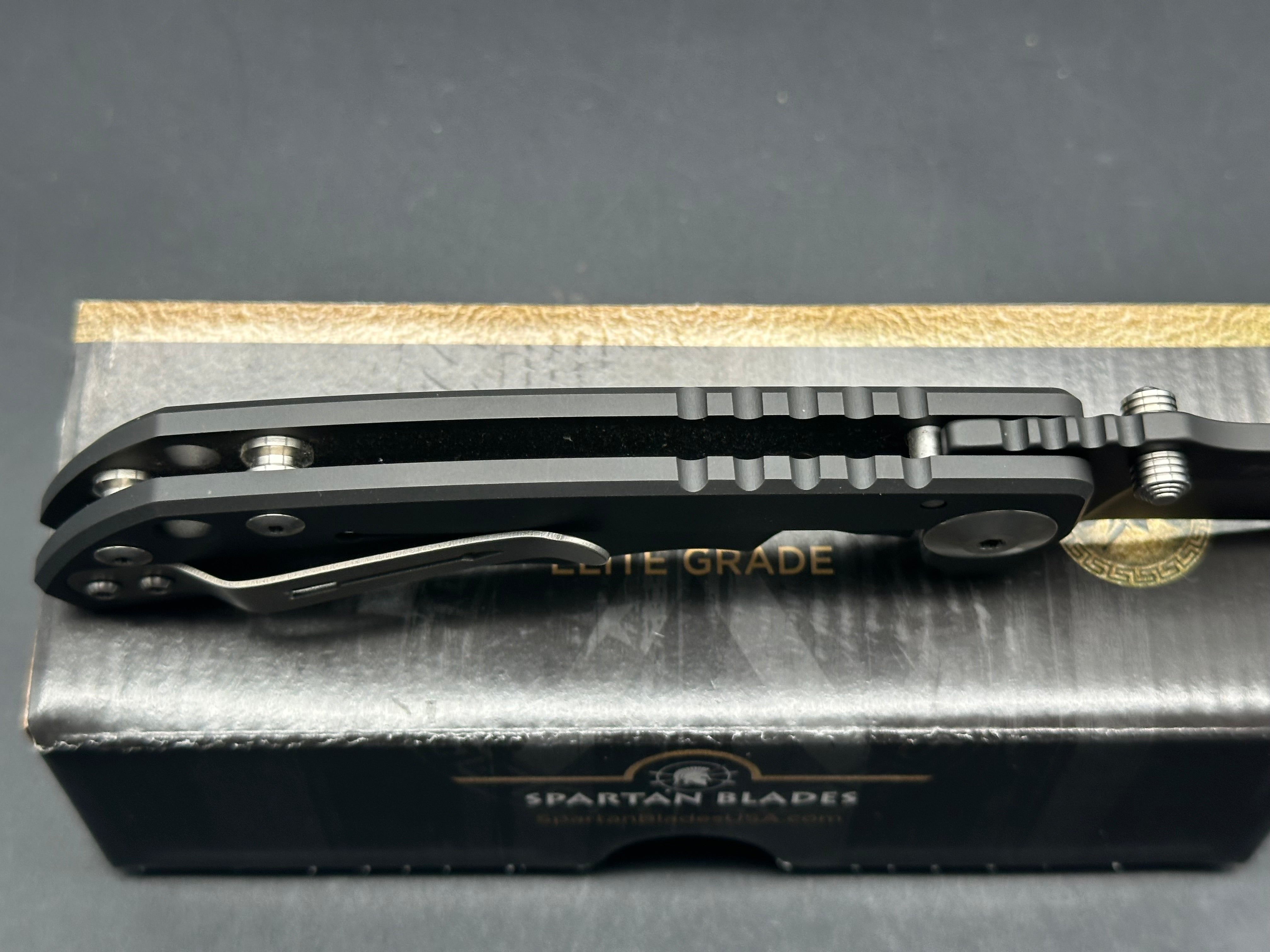 Spartan Harsey DLC Coated S45VN Folding Knife - Premium EDC Pocket Knife for Outdoor, Camping & Survival Gear