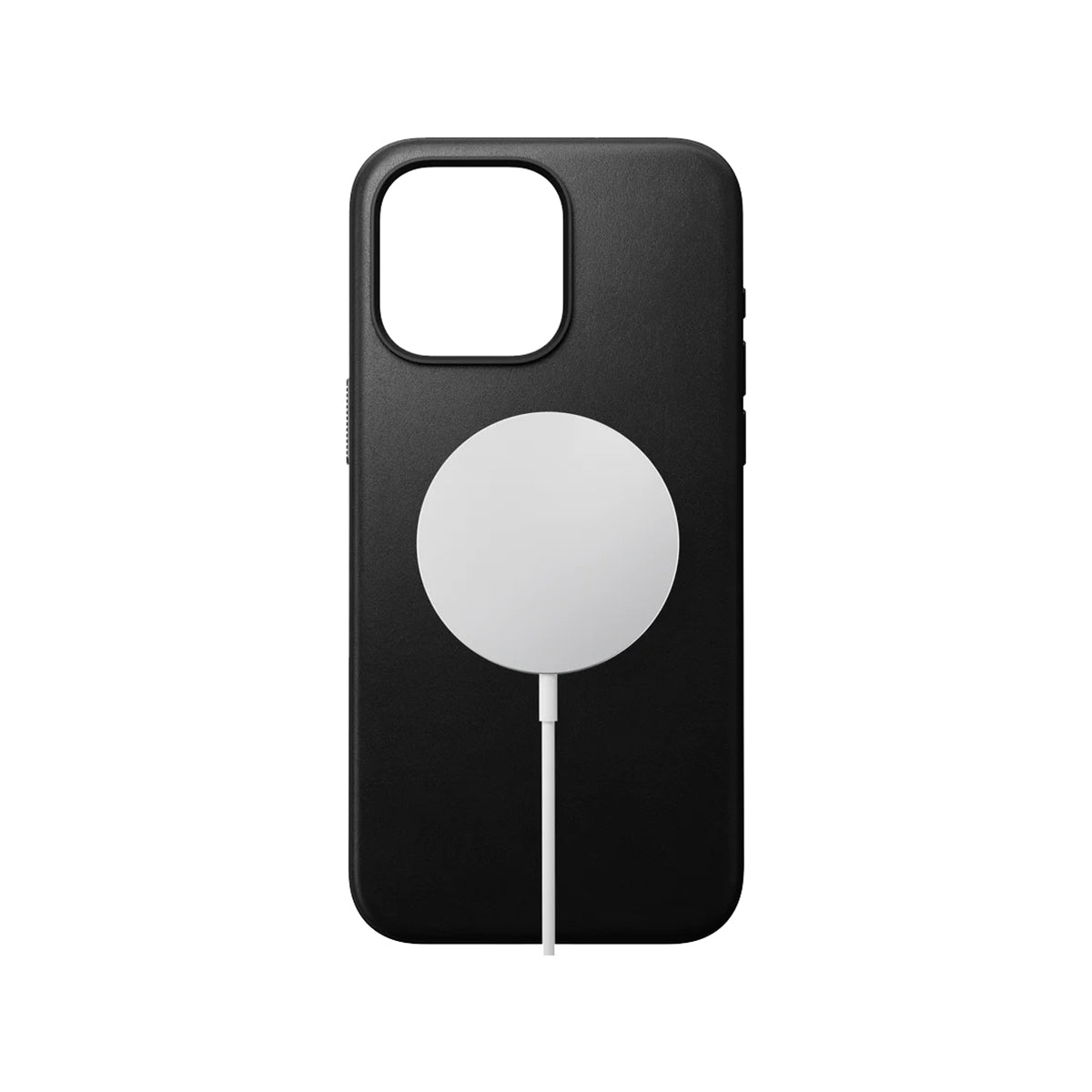 Premium Nomad Genuine Leather Case for iPhone 15 Pro Max - Slim Protective Black Cover with Drop Protection | Perfect for Business Professionals & Outdoor Enthusiasts