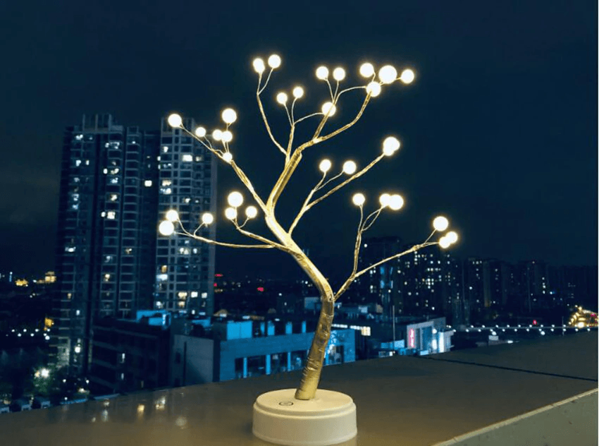 LED Bonsai Spirit Tree - Artificial Decorative Light Up Plant for Home, Office & Zen Garden Decor - Perfect for Meditation Rooms, Gift Giving & Feng Shui