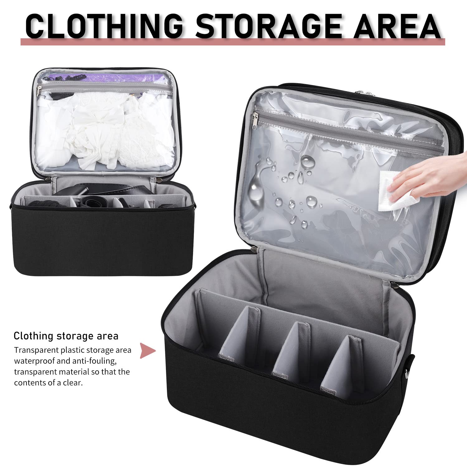 Secure Locking Storage Box for Travel & Toys - Durable Game Toy Organizer Bag with Zipper for Kids, Home & Outdoor Use