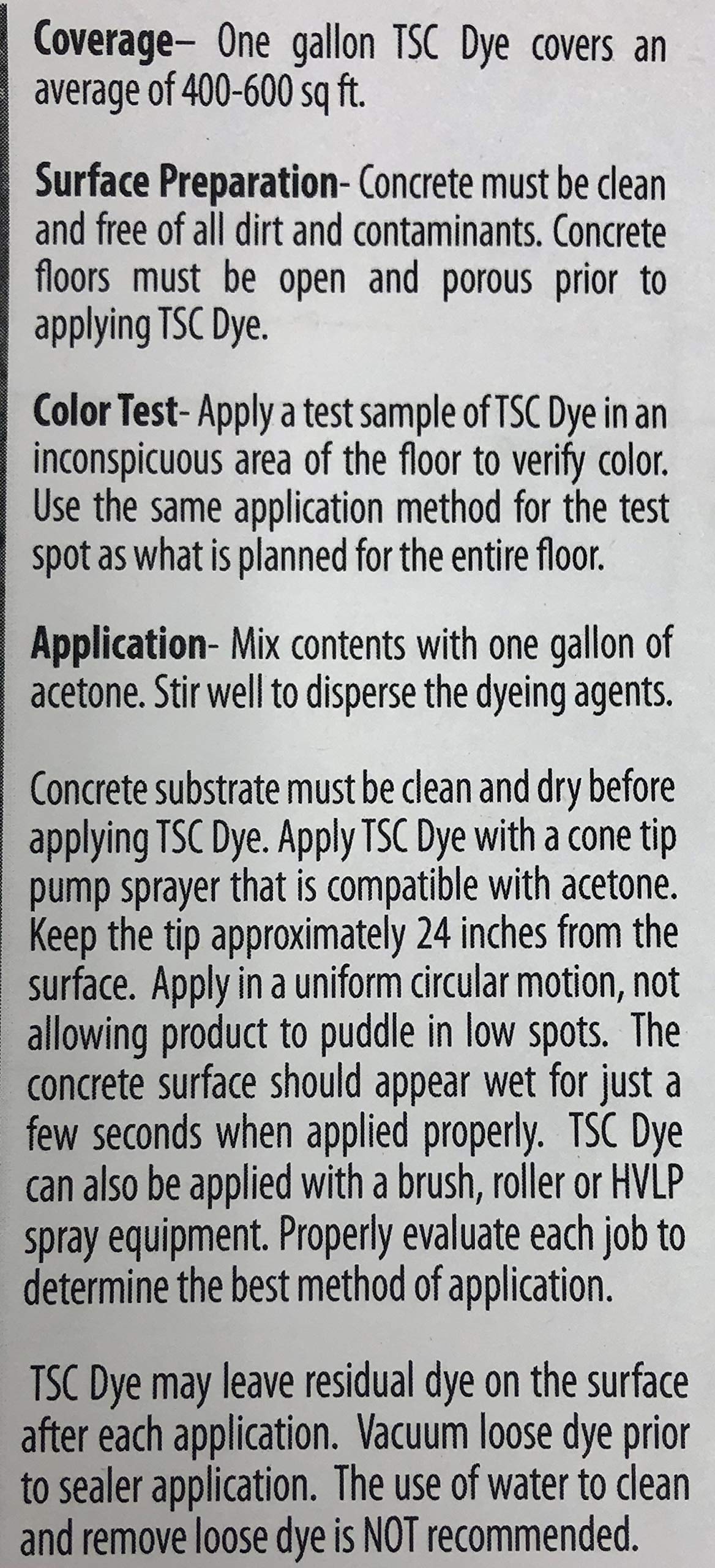 TSC Ten Second Color Concrete Dye Concentrate - 1 Gallon Professional Grade Cement Stain | Fast-Drying Semi-Transparent Formula in Rosewood | Ideal for Driveways, Patios & DIY Concrete Projects