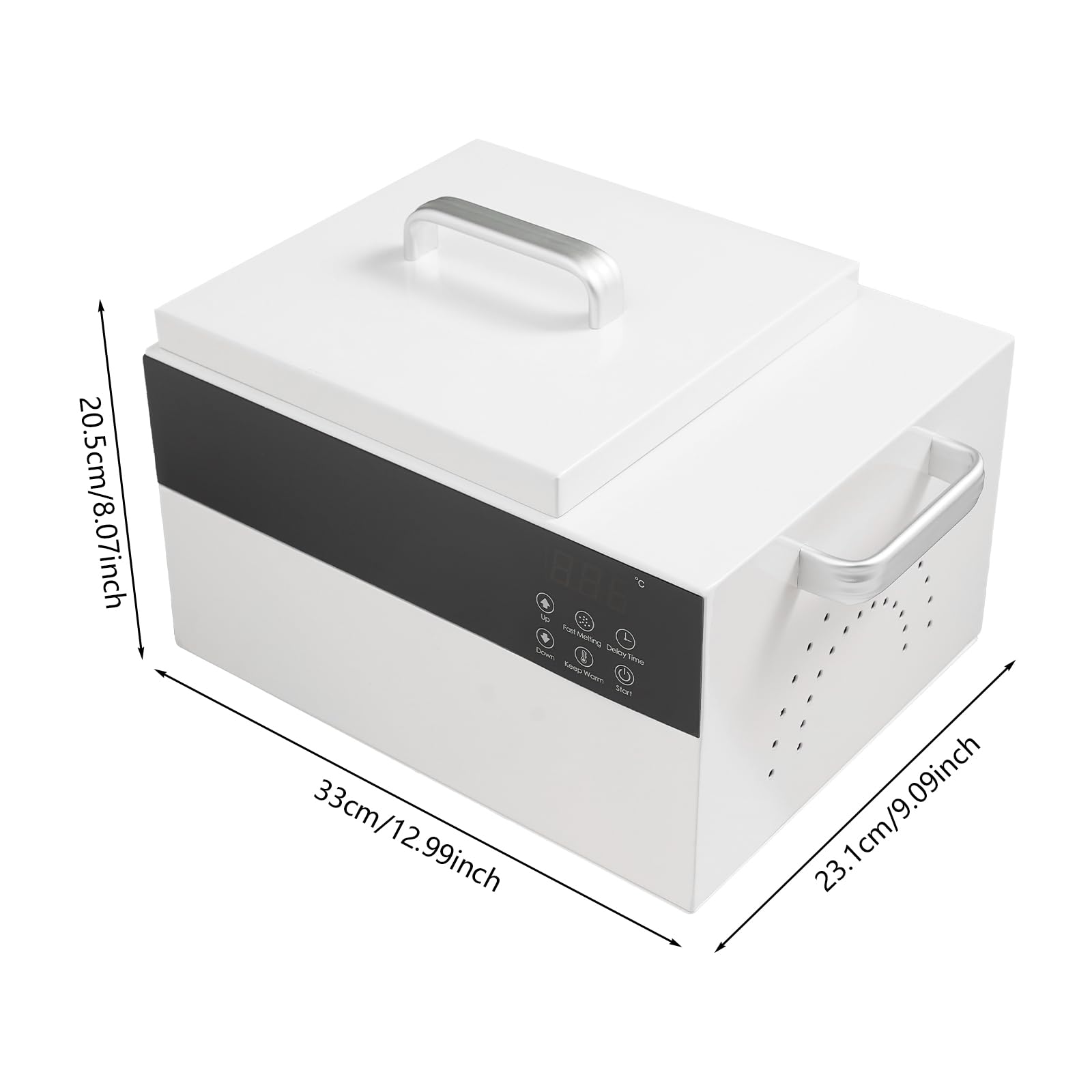 Professional Hair Removal Wax Warmer with Digital Temperature Control (86-275°F) - 5 Minute Quick Melt Wax Pot for Salon & Spa Use - Perfect for Bikini, Legs, Face & Body Hair Removal at Home or Professional Settings