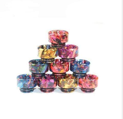 Premium Blitz 810 Drip Tips - Gold Flaked Resin High-End Vape Mouthpiece for Enhanced Flavor & Style - Perfect for RDA, RTA, and Sub-Ohm Tanks