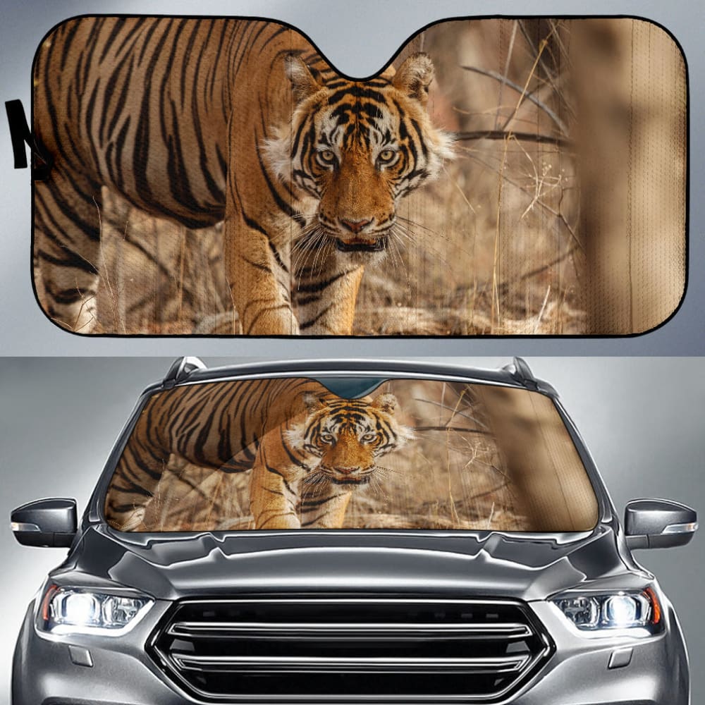 Best Tiger-Themed Car Sun Shades for Auto Lovers - Perfect Gift for Tiger Enthusiasts & Road Trip Protection