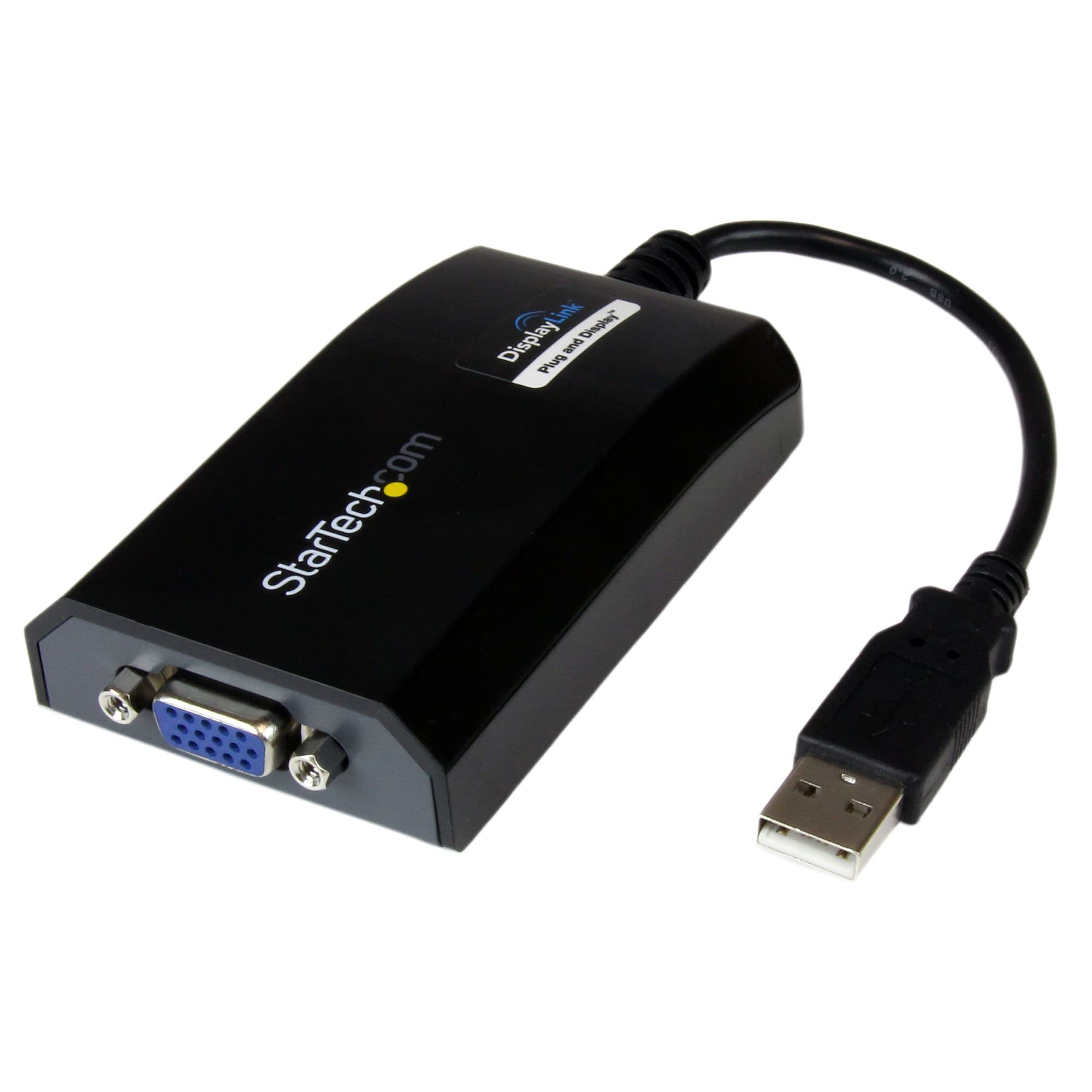 USB to VGA Adapter Converter - External Monitor Display Port for Laptop, PC, Desktop - Perfect for Home Office, Gaming, and Presentations