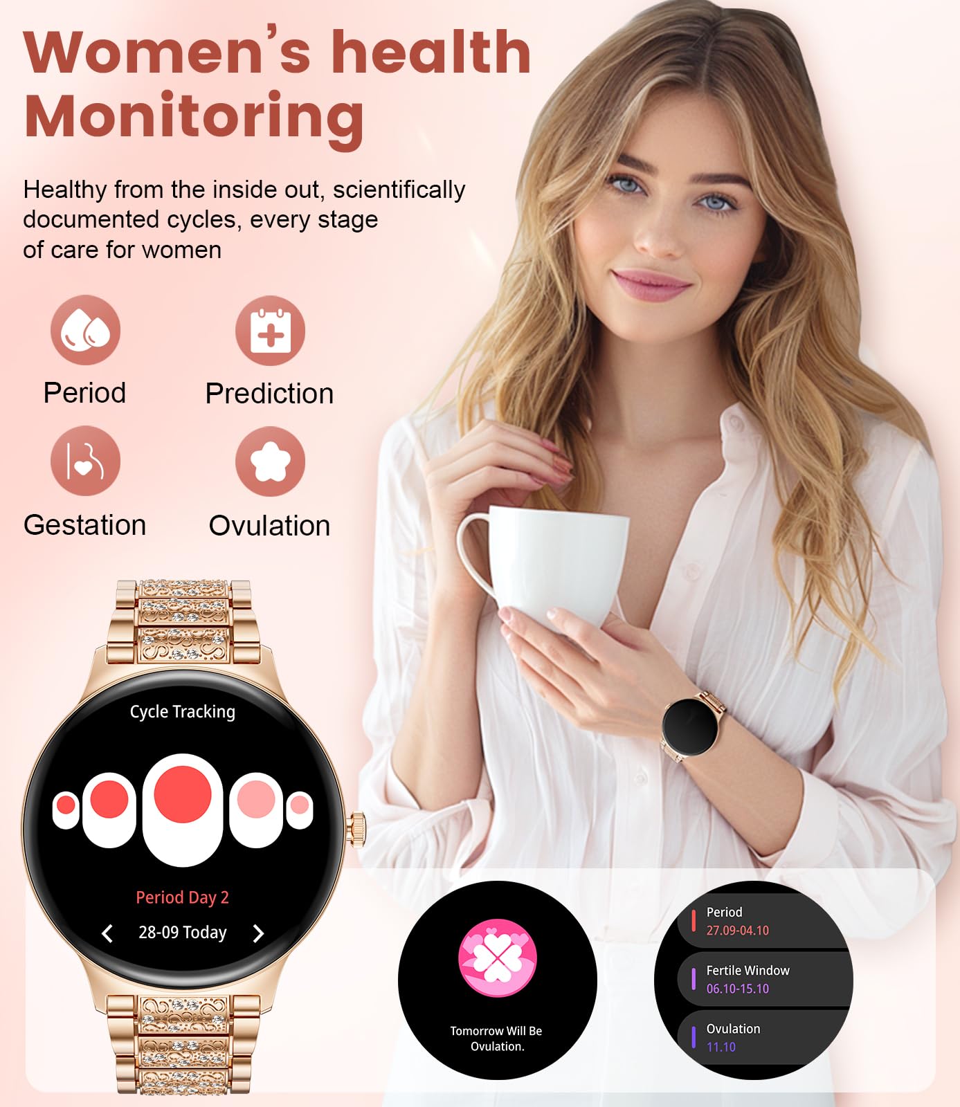 LIGE Smart Watch for Men & Women - 1.43