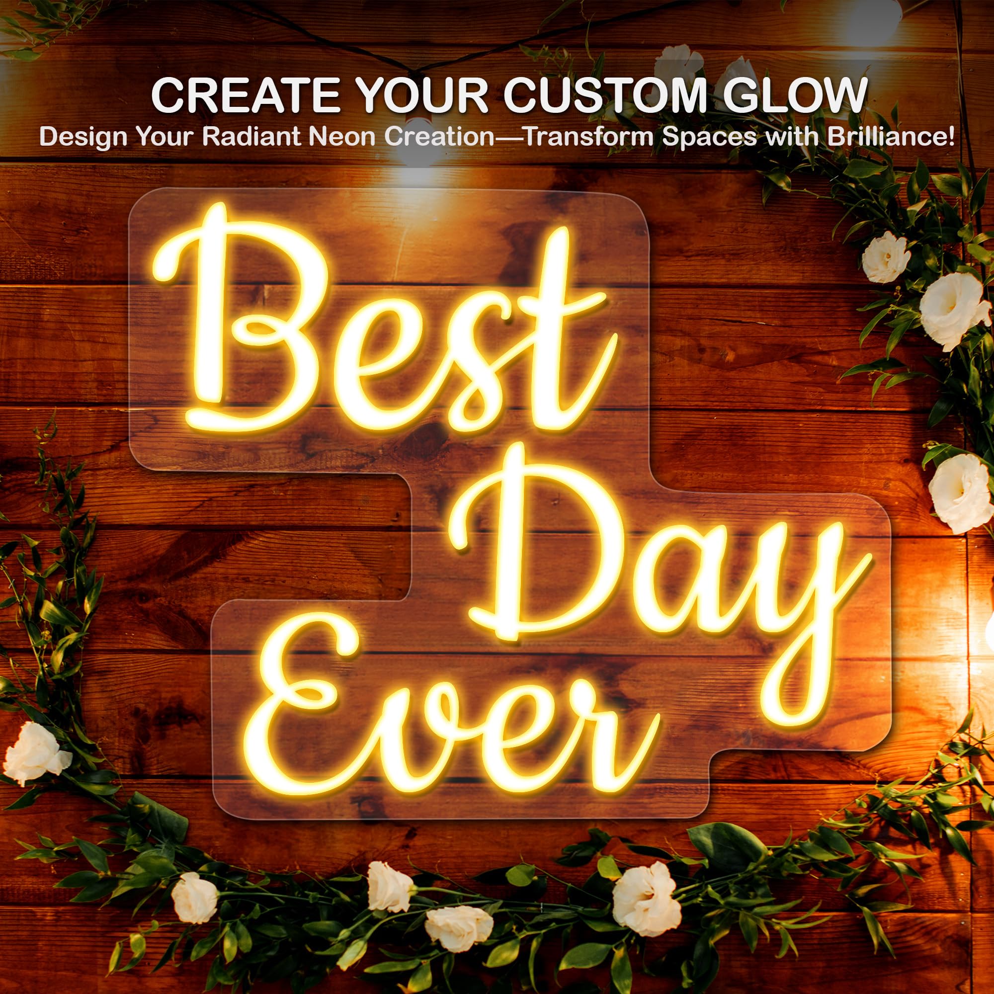 Custom LED Neon Sign - Personalized Wall Decor for Bedroom, Wedding, Birthday & Halloween - 40