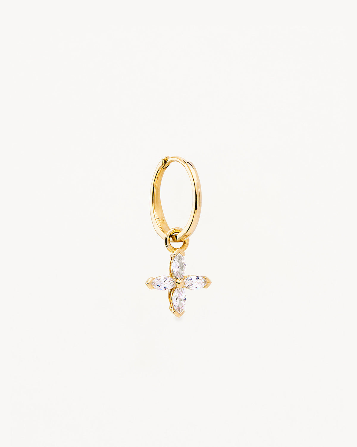 14K Solid Gold Blossom Lab-Grown Diamond Hoop Earrings for Women - Elegant Everyday Jewelry & Special Occasion Gift