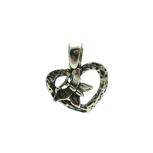 925 Sterling Silver Heart Pendant with Butterfly Charm - Elegant Necklace for Women, Perfect for Valentine's Day, Anniversary & Everyday Wear