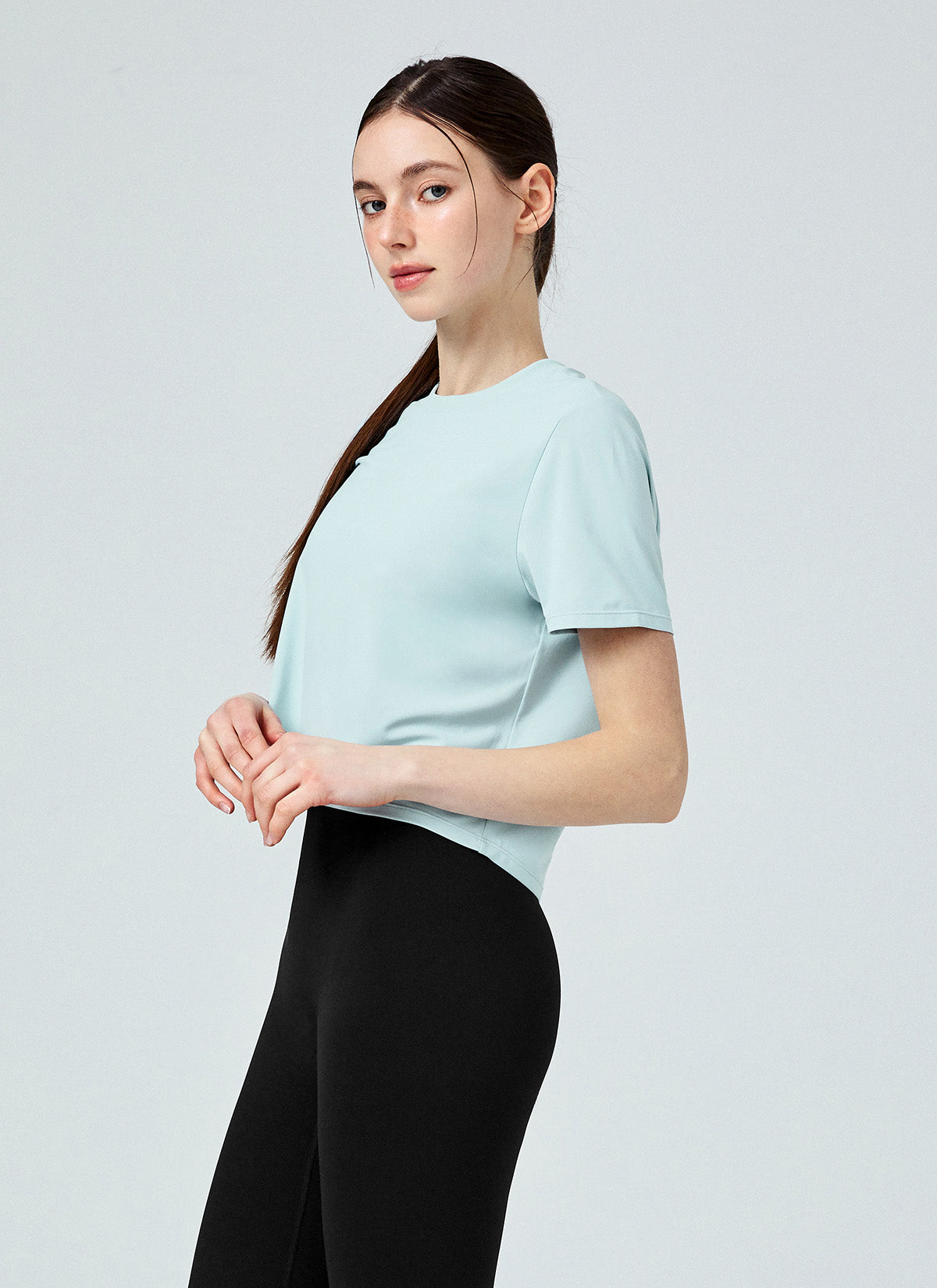 Ice Feather Light 2.0 Crop Short Sleeve T-Shirt - Women's Summer Fashion Top for Gym, Yoga & Casual Outfits