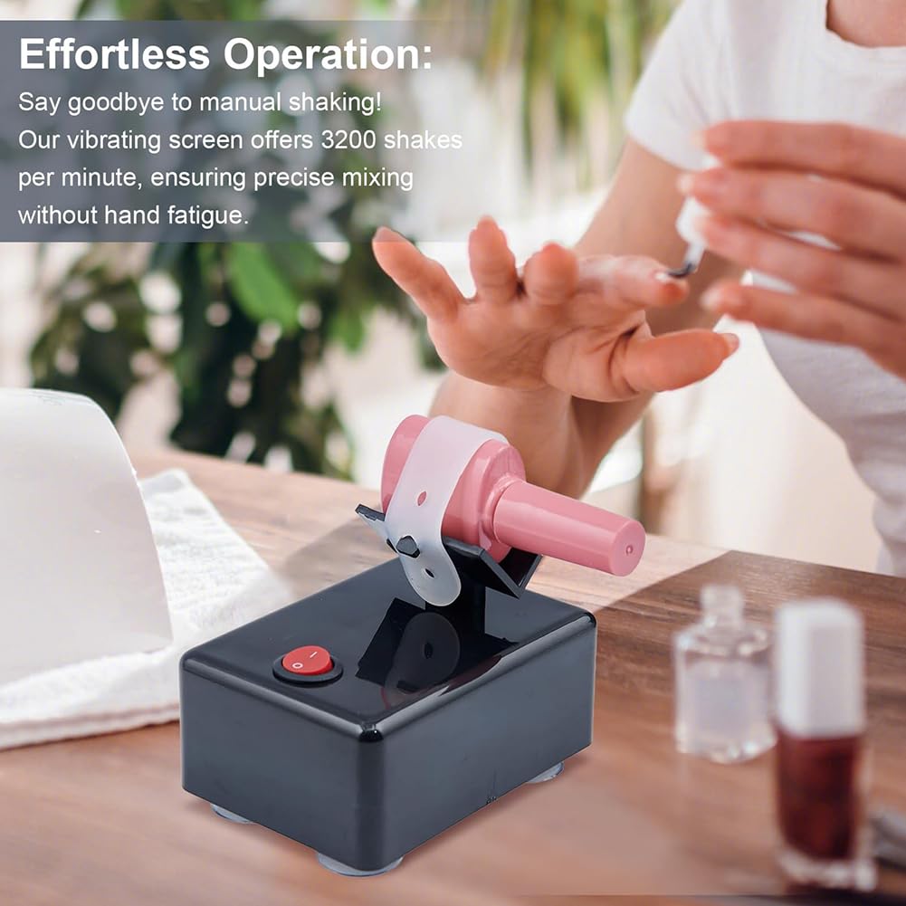 Professional Model Paint & Nail Polish Shaker Machine - High Speed Mixer for Tattoo Ink, Mini Paint & Manicure Supplies | Perfect for Artists, Tattooists & Nail Technicians | Home Studio & Salon Use