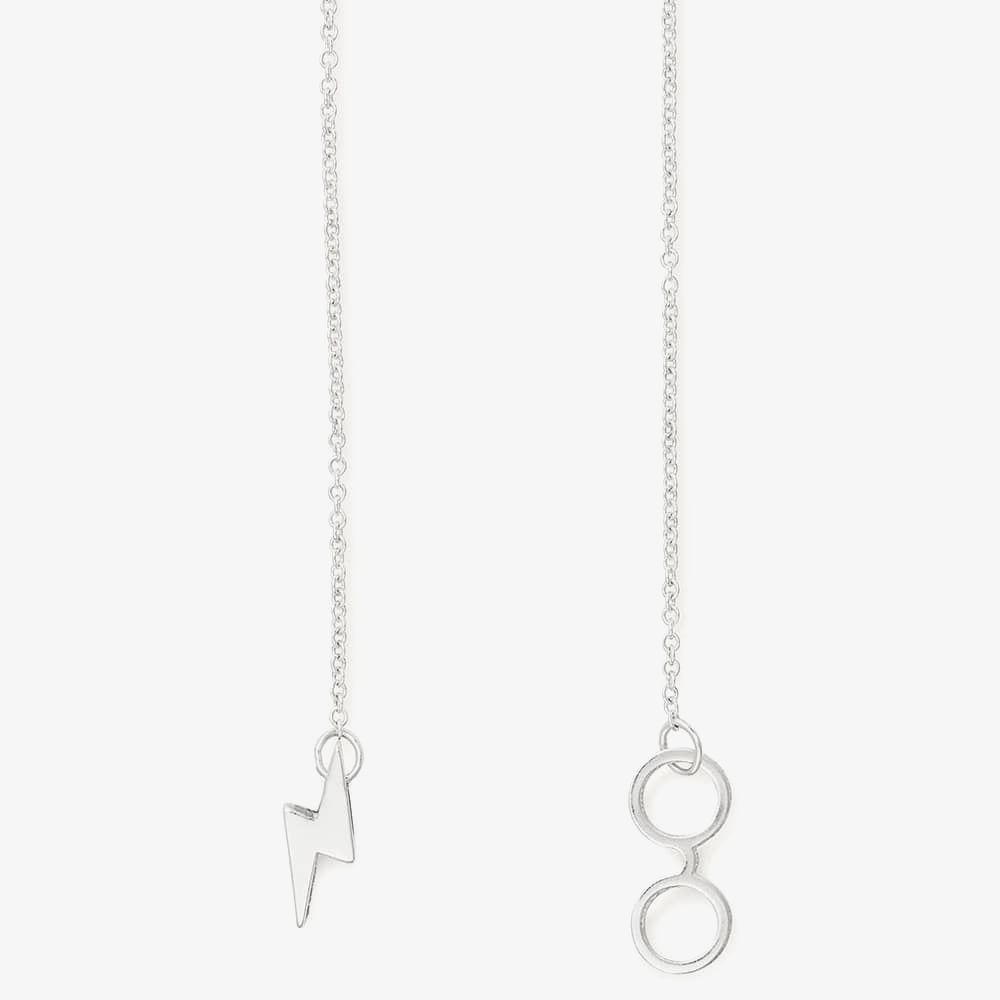 Harry Potter™ Glasses Charm Lariat Necklace - Golden Snitch Inspired Jewelry for Fans | Perfect for Cosplay, Gift Giving & Wizarding World Themed Events