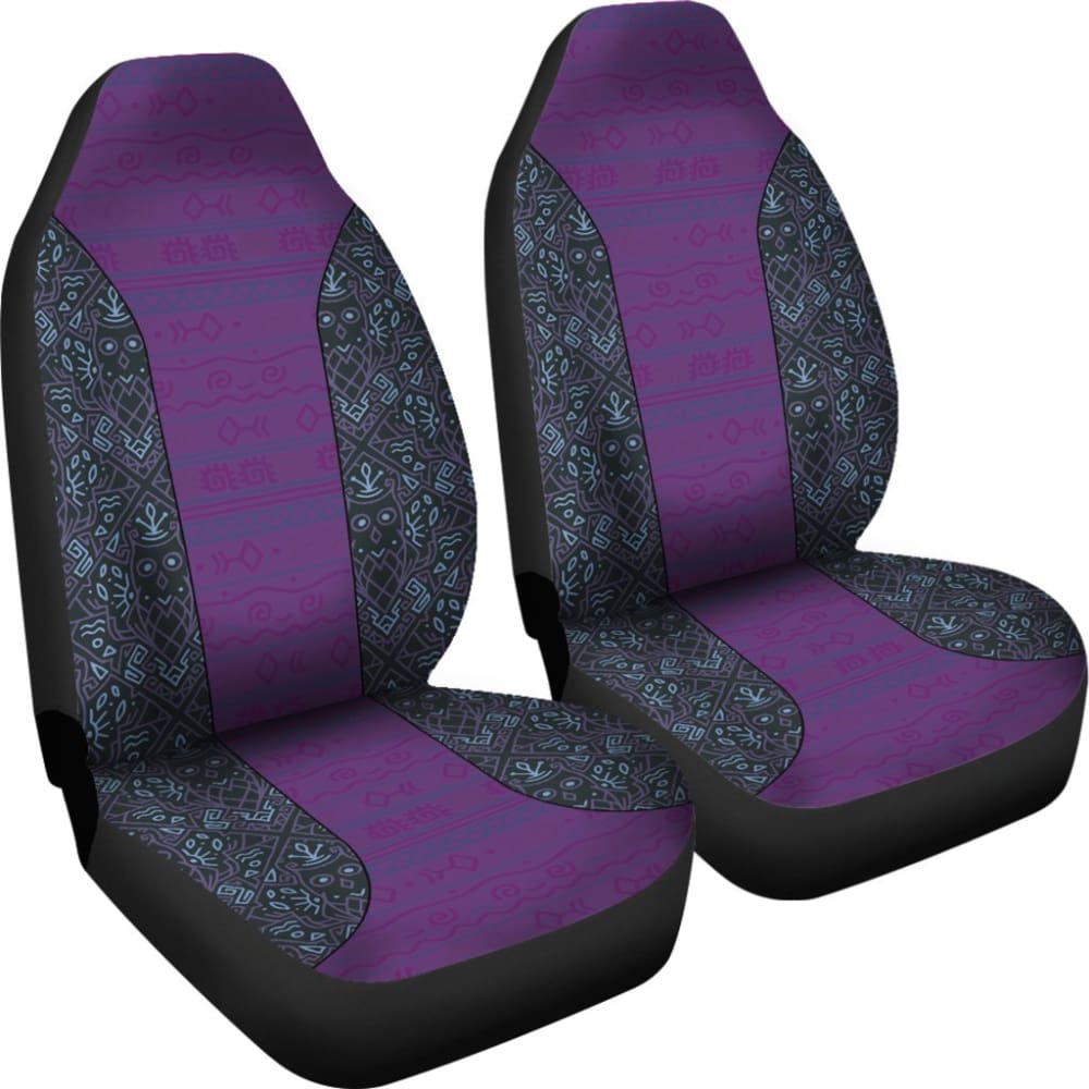 Premium Aztec Purple & Blue Car Seat Covers - Universal Fit for Cars, Trucks & SUVs - Protect & Style Your Vehicle Interior - Perfect for Road Trips, Daily Commutes & Outdoor Adventures