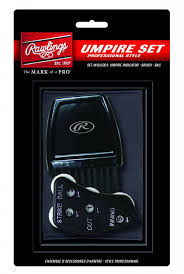 Rawlings Pro Umpire Accessory Set - Official Baseball Umpire Gear Kit with Brush, Indicator & Plate Shoes - Perfect for MLB, NCAA & Youth Baseball Games