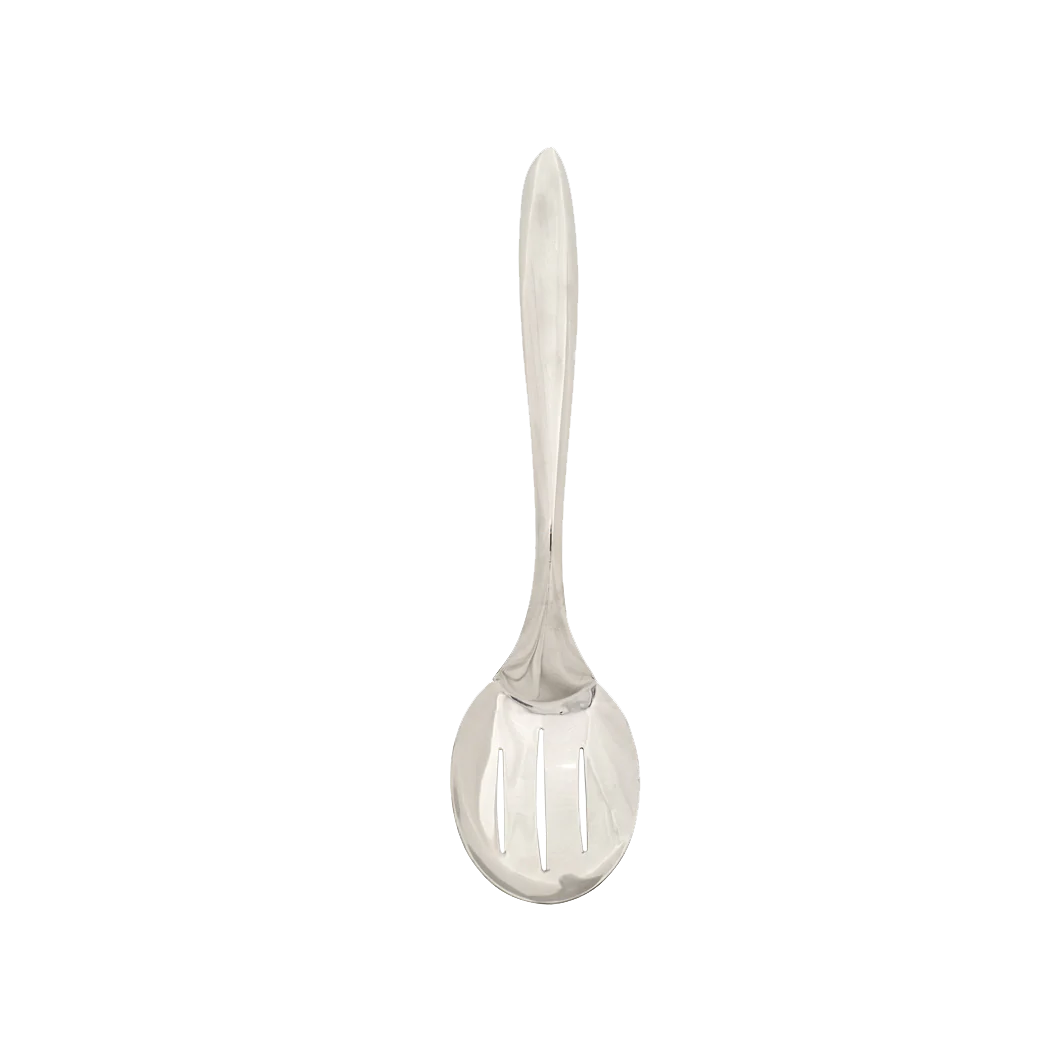 Browne Eclipse 10-Inch Slotted Serving Spoon - Stainless Steel Kitchen Utensil for Salad, Pasta & Vegetables - Perfect for Cooking, Serving & Entertaining