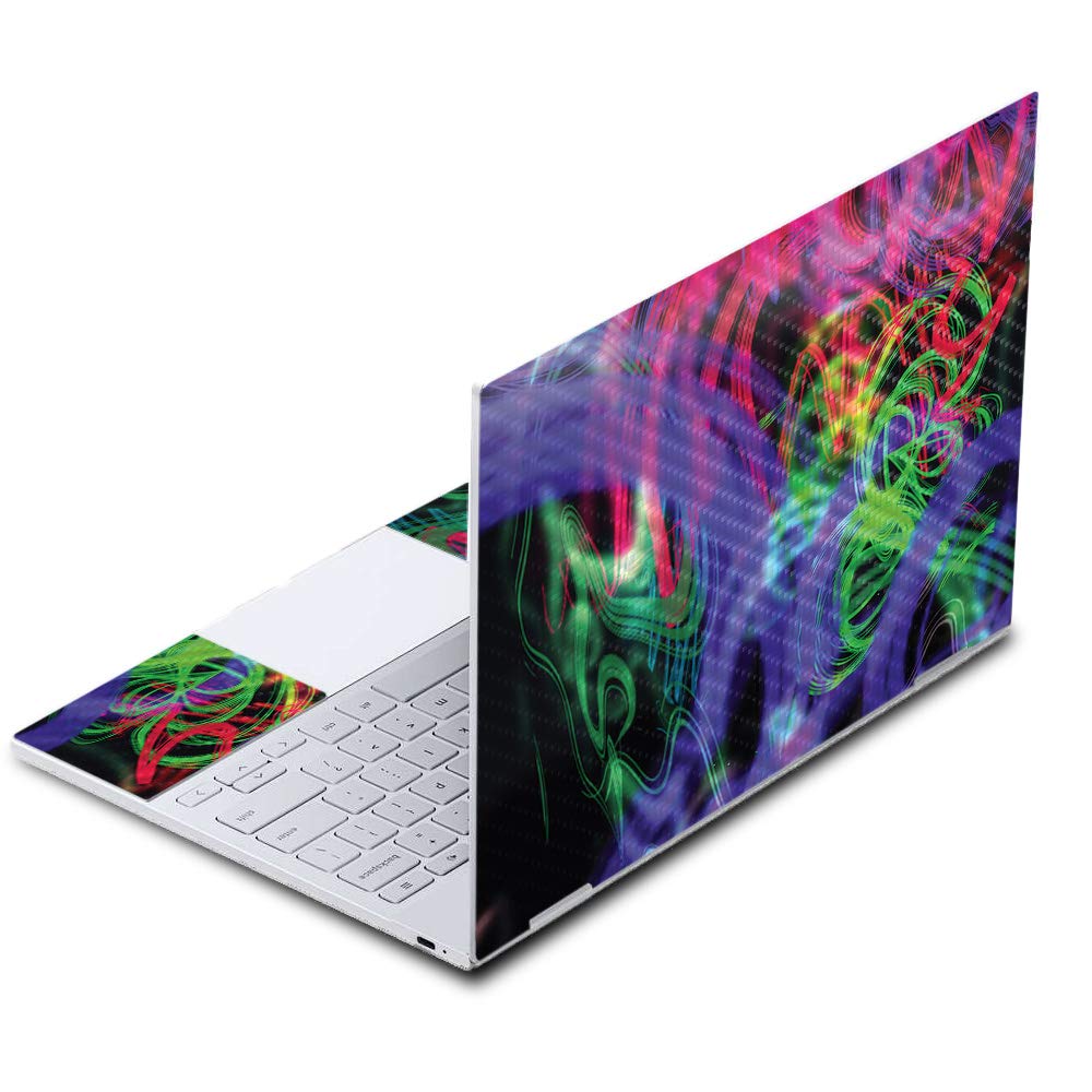 Premium Carbon Fiber Skin for Google Pixelbook - Neon Splatter Design | Protective & Durable Textured Cover | Easy to Apply & Remove | Made in USA | Perfect for Work, Travel & School Protection