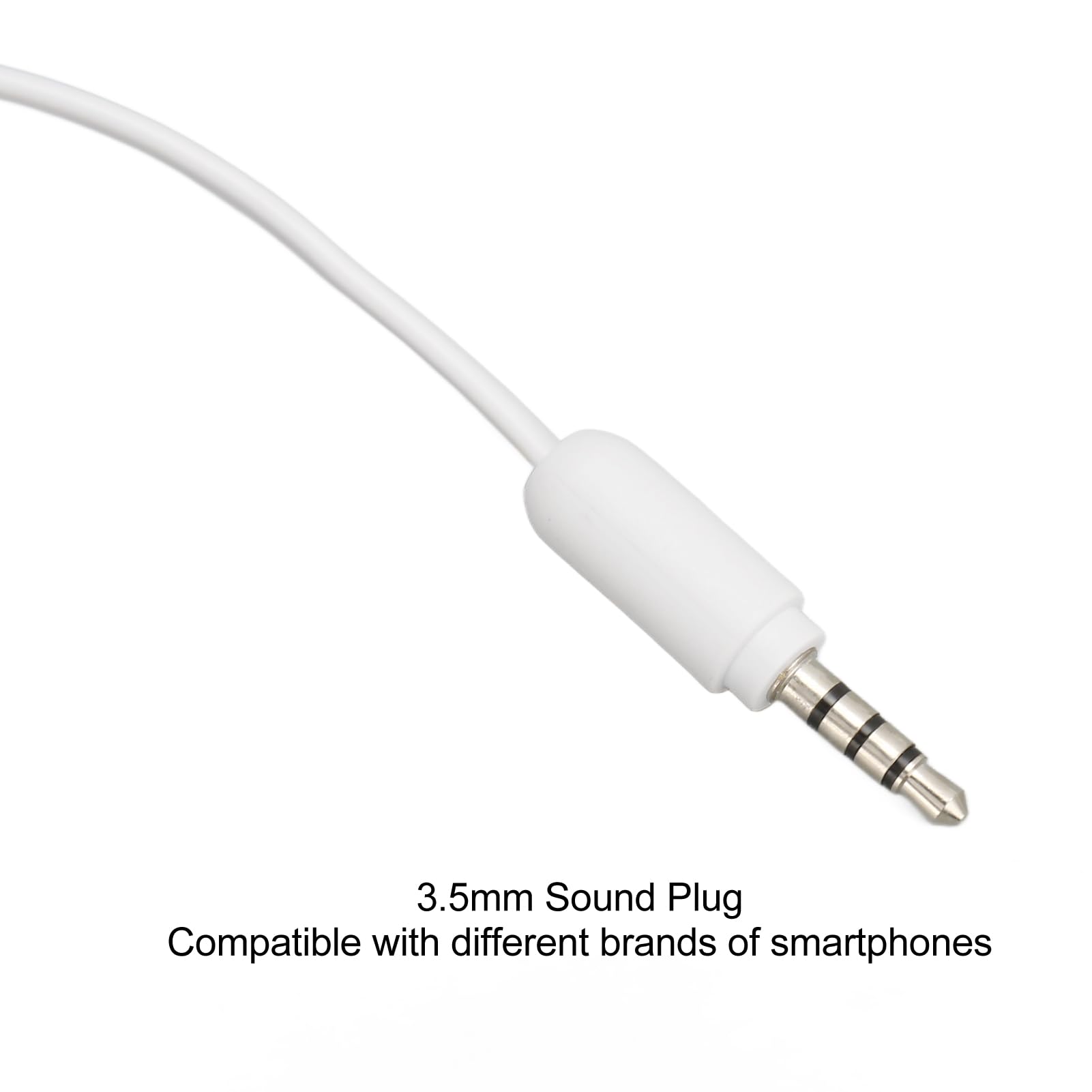 Adjustable Volume 3.5mm Plug Handheld Phone Receiver for Smartphone - Cell Phone Handset with Clear Sound Quality - Perfect for Office, Call Centers & Remote Work