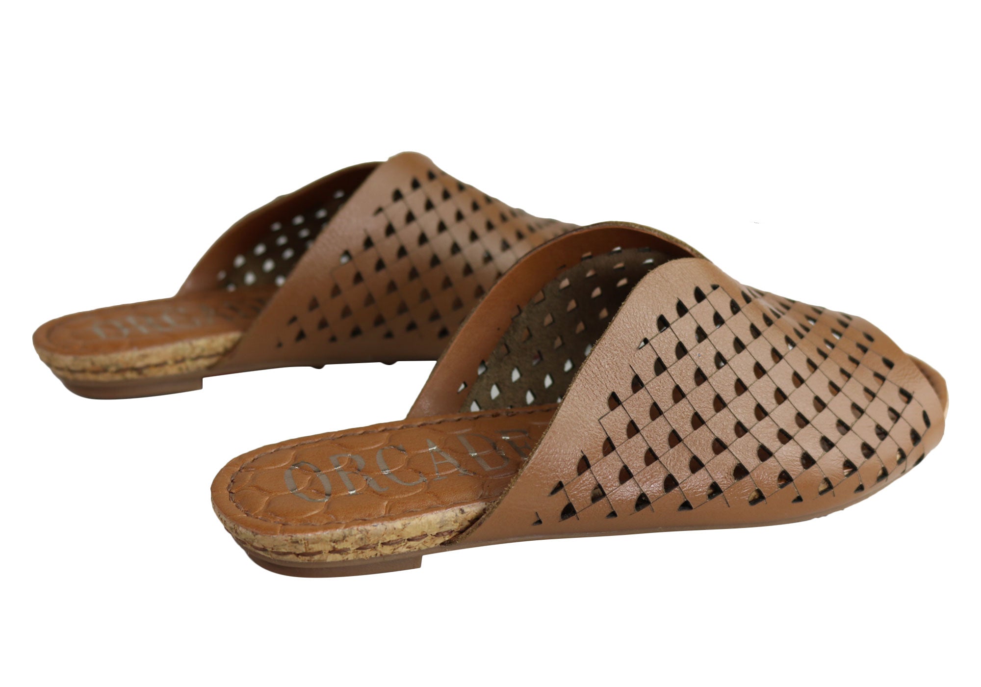 Orcade Natalie Women's Comfort Leather Slides Sandals - Made in Brazil - Perfect for Beach, Pool & Summer Casual Wear