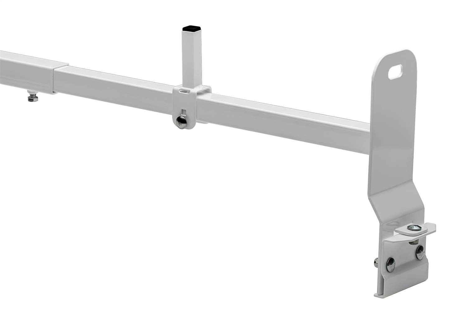 White Van Rack 2-Piece Set - Clamp-On Installation for Storage