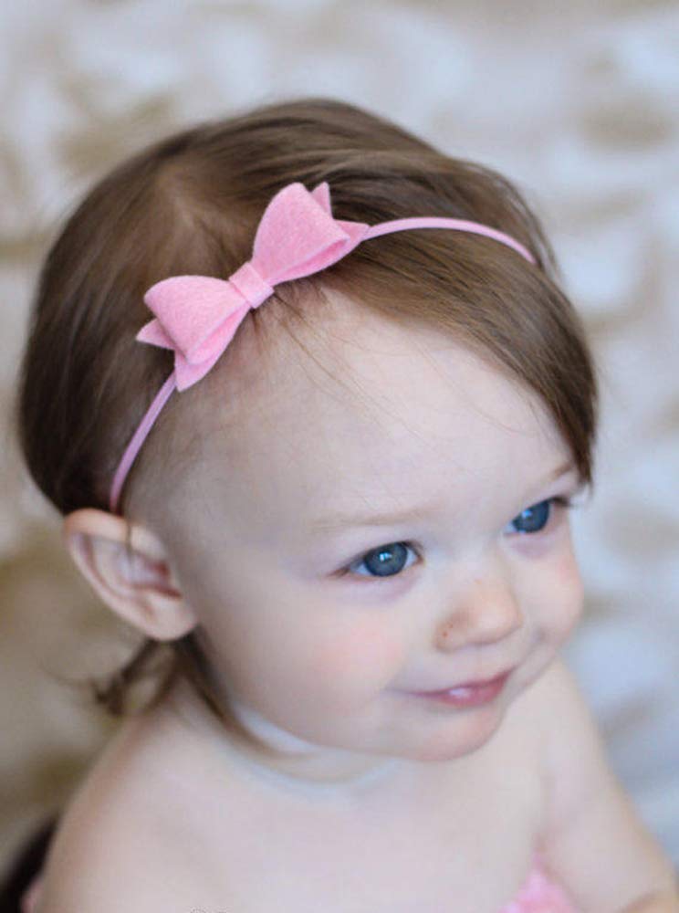 Flairs New York Baby Infant Christmas Holiday Floral Elastic Headbands - Soft Stretchy Hair Bands for Newborn Girls, Toddlers & Kids - Perfect for Holiday Photos, Birthday Parties & Special Occasions