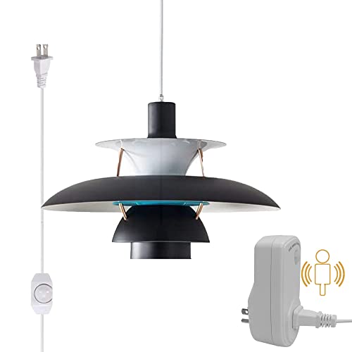 Black W/PIR Motion Sensor Socket