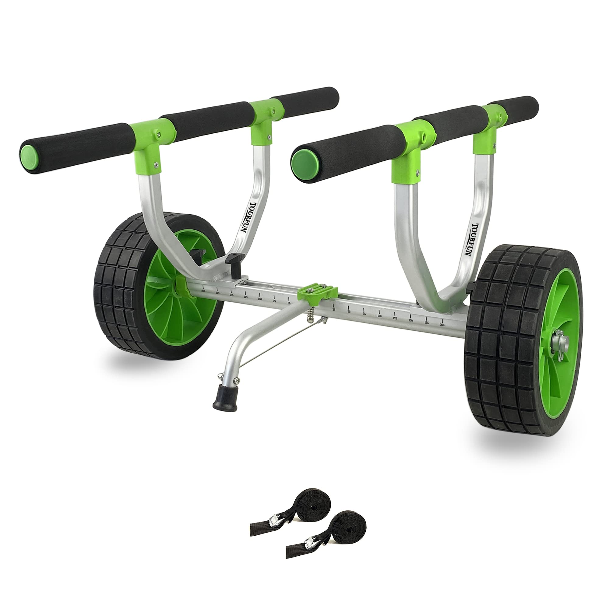 Kayak Cart with Airless Tires - Heavy Duty Paddle Board & Canoe Dolly, SUP Carrier for Easy Watercraft Transport | Perfect for Beach, Lake & Outdoor Adventures