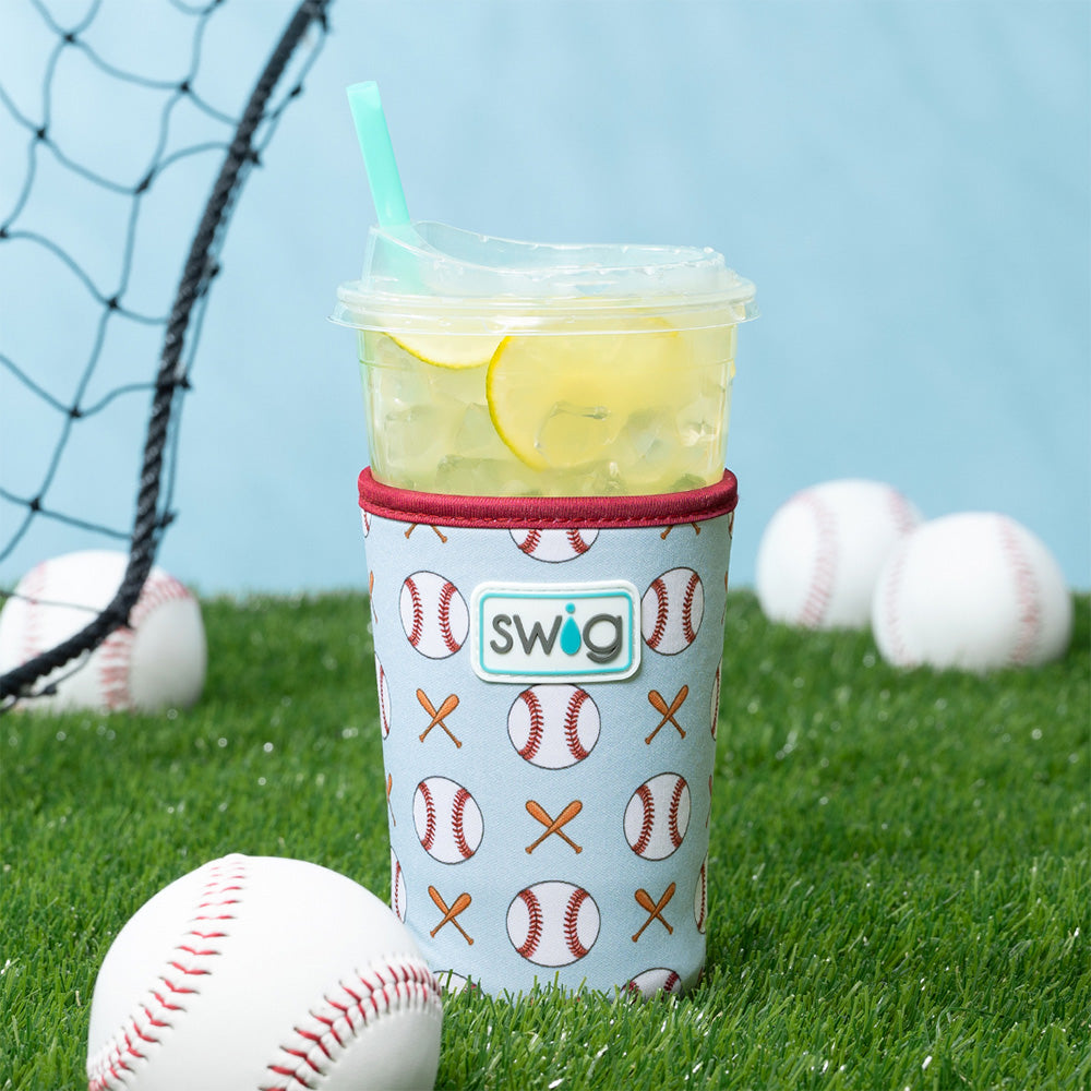 Home Run Medium Iced Cup Coolie - Insulated Beverage Sleeve for Cold Drinks - Perfect for Iced Coffee, Smoothies, and Summer Parties