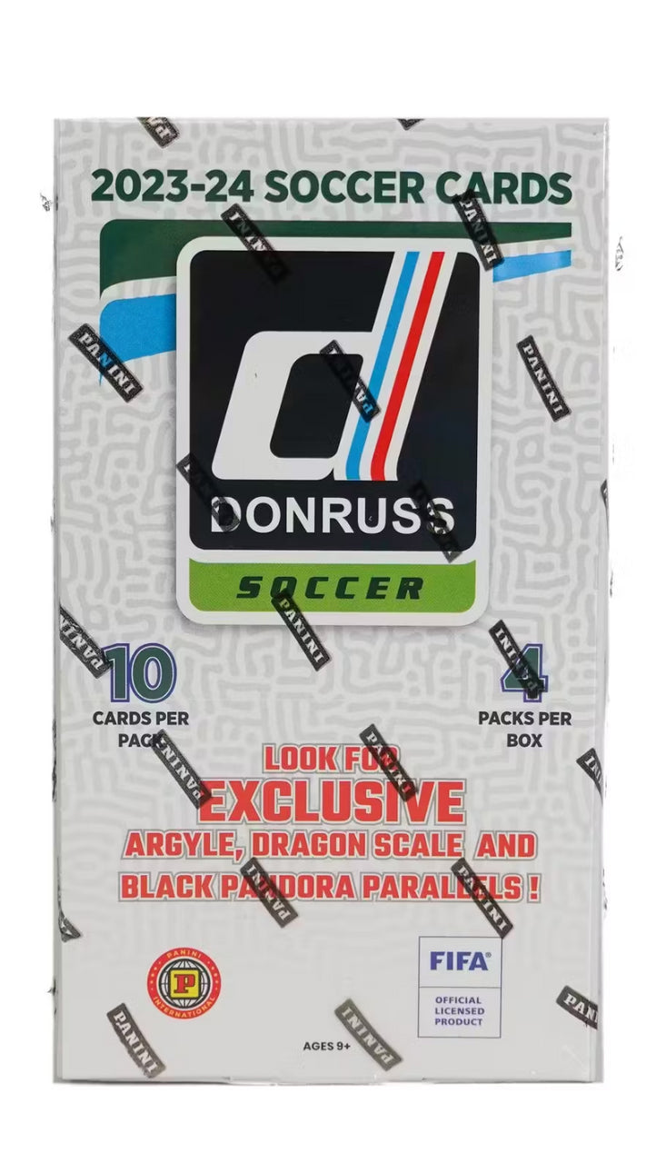 2023-24 Panini Donruss Soccer International Hobby Box - Premium Soccer Trading Cards Collection for Collectors & Fans - Perfect for Gifts, Investments, and Game Day Excitement