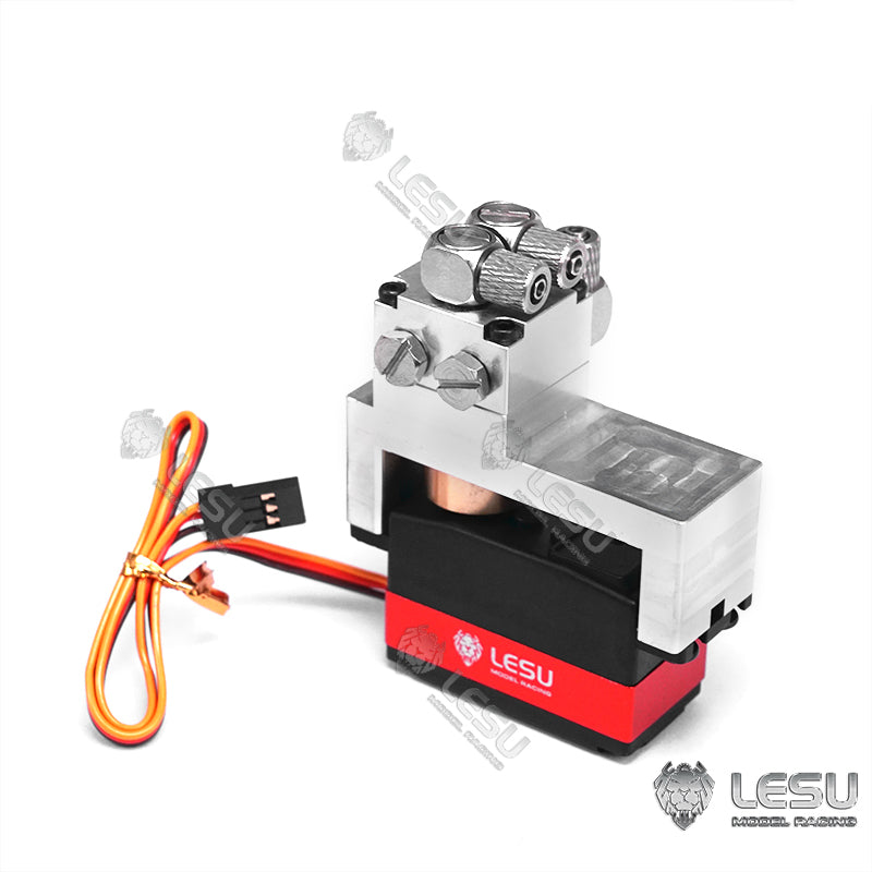 1/14 LESU Metal Reversing Valve - 1/2/3/4/5/6 Channel Directional Control Valve Servo for RC Hydraulic Dump Truck, Loader, Excavator - Perfect for DIY RC Construction Vehicle Models and Hydraulic System Upgrades