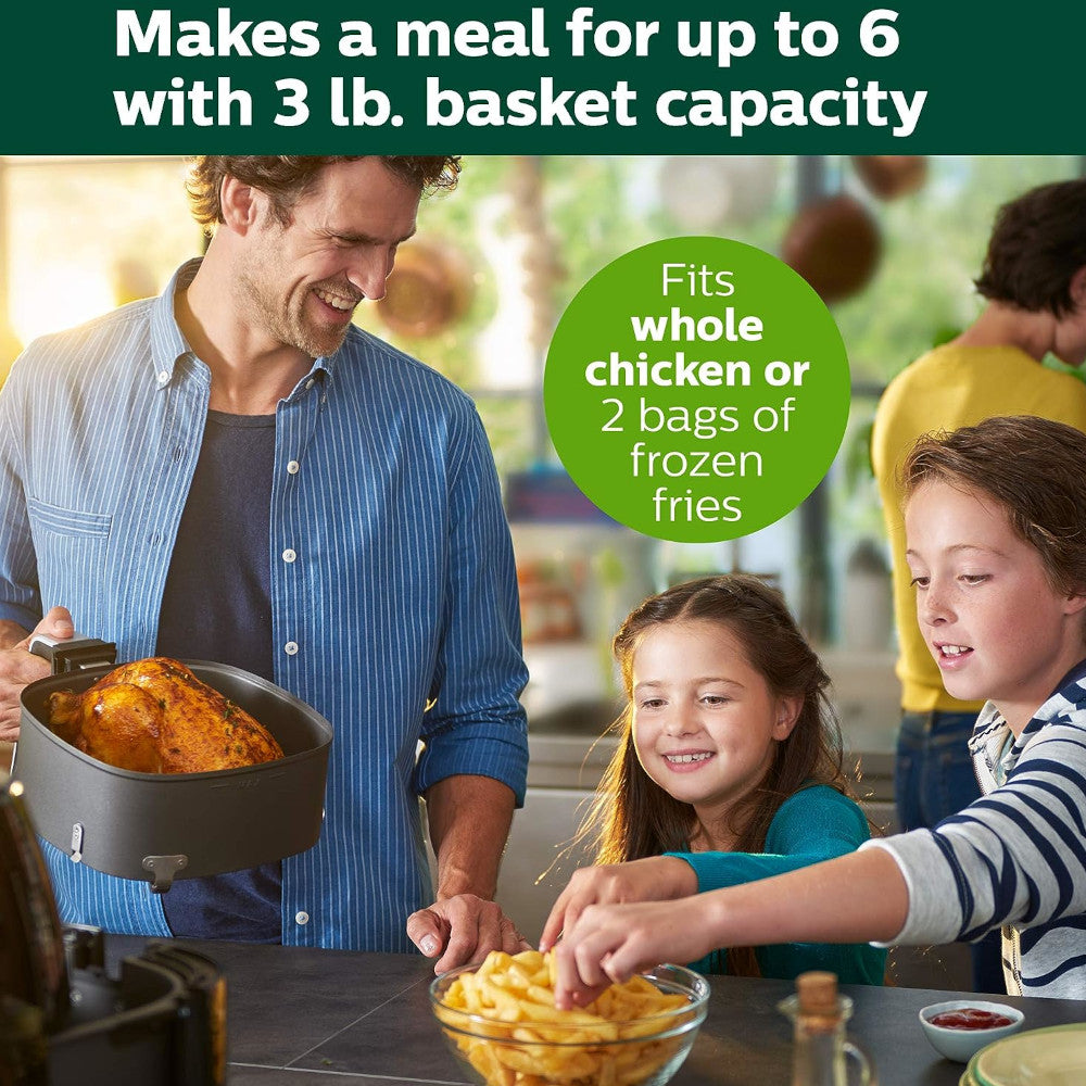 PHILIPS Premium Airfryer XXL HD9630 - Certified Refurbished with Manufacturer Warranty | Large Capacity Air Fryer for Healthy Cooking, Perfect for Family Meals & Party Snacks