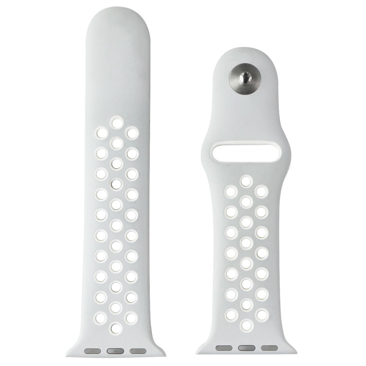 Apple Watch Band 38mm/40mm/41mm - Nike Sport Loop Pure Platinum/White (S/M) - Compatible with Apple Watch Series 1-9 - Perfect for Running, Gym & Everyday Wear