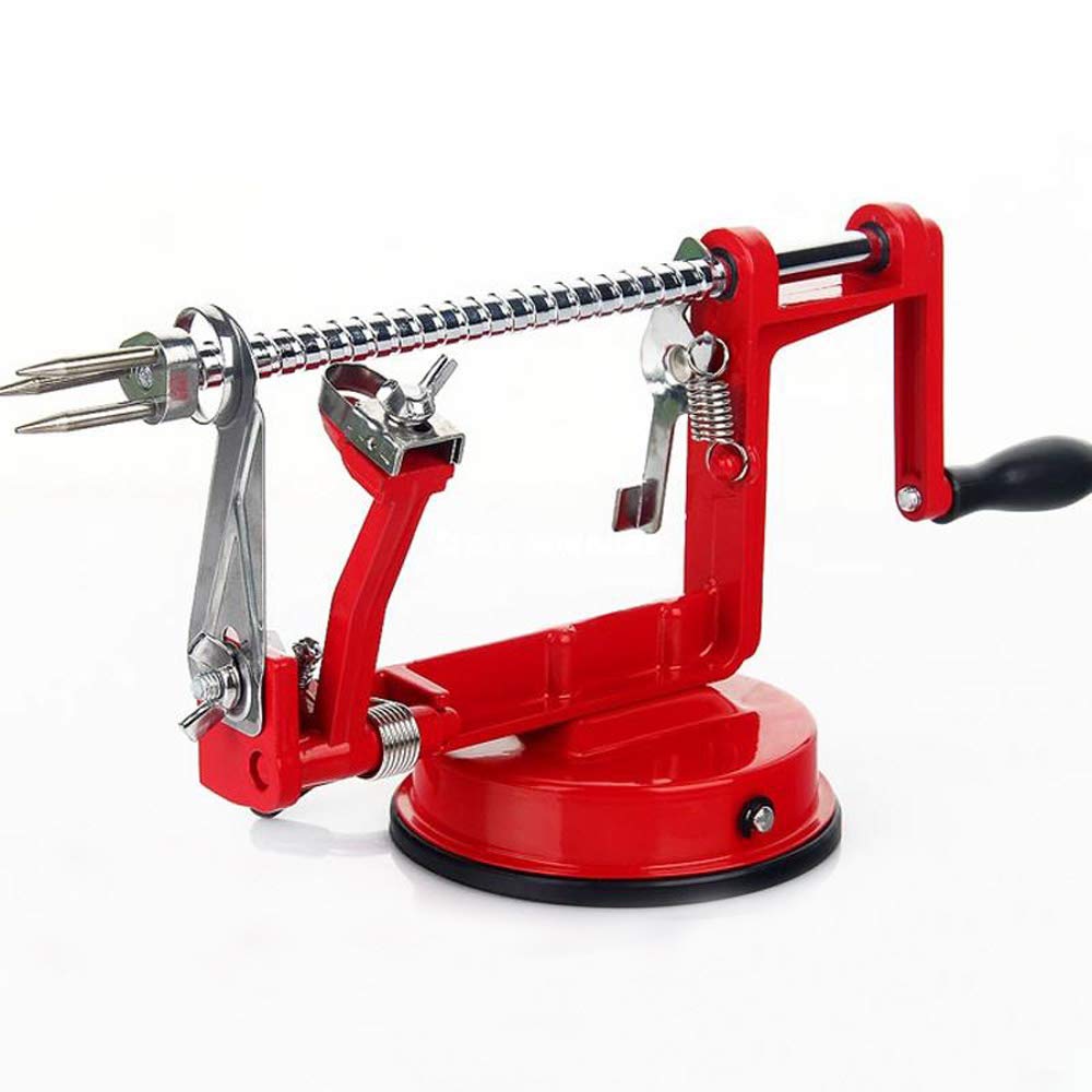 Bekith 3-in-1 Apple Peeler, Potato Slicer and Corer with Strong Suction Base - Perfect for Peeling Apples, Potatoes, Pears - Ideal for Baking, Cooking and Meal Prep