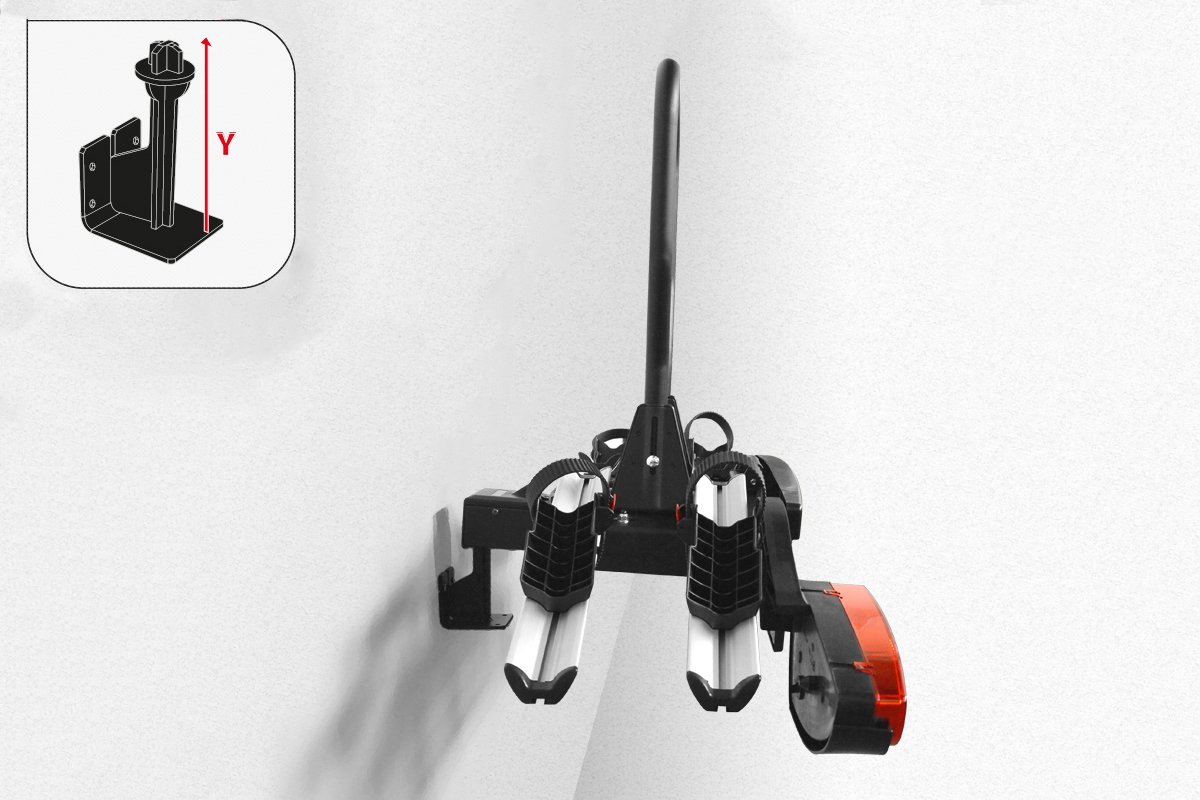 Heavy Duty Bike Wall Mount Hanger - Secure & Space-Saving Bicycle Storage Solution for Garage, Shed or Apartment - Perfect for Mountain Bikes, Road Bikes & Kids Bikes