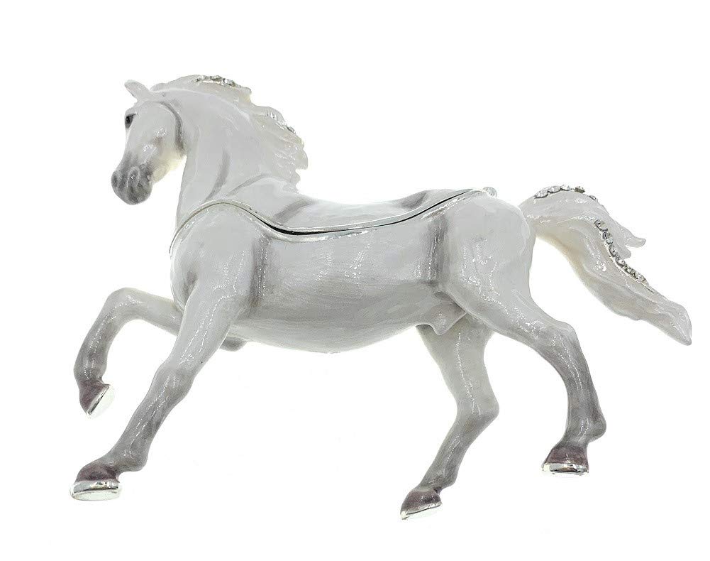 Arabian Horse Crystal Trinket Box - 4.25
