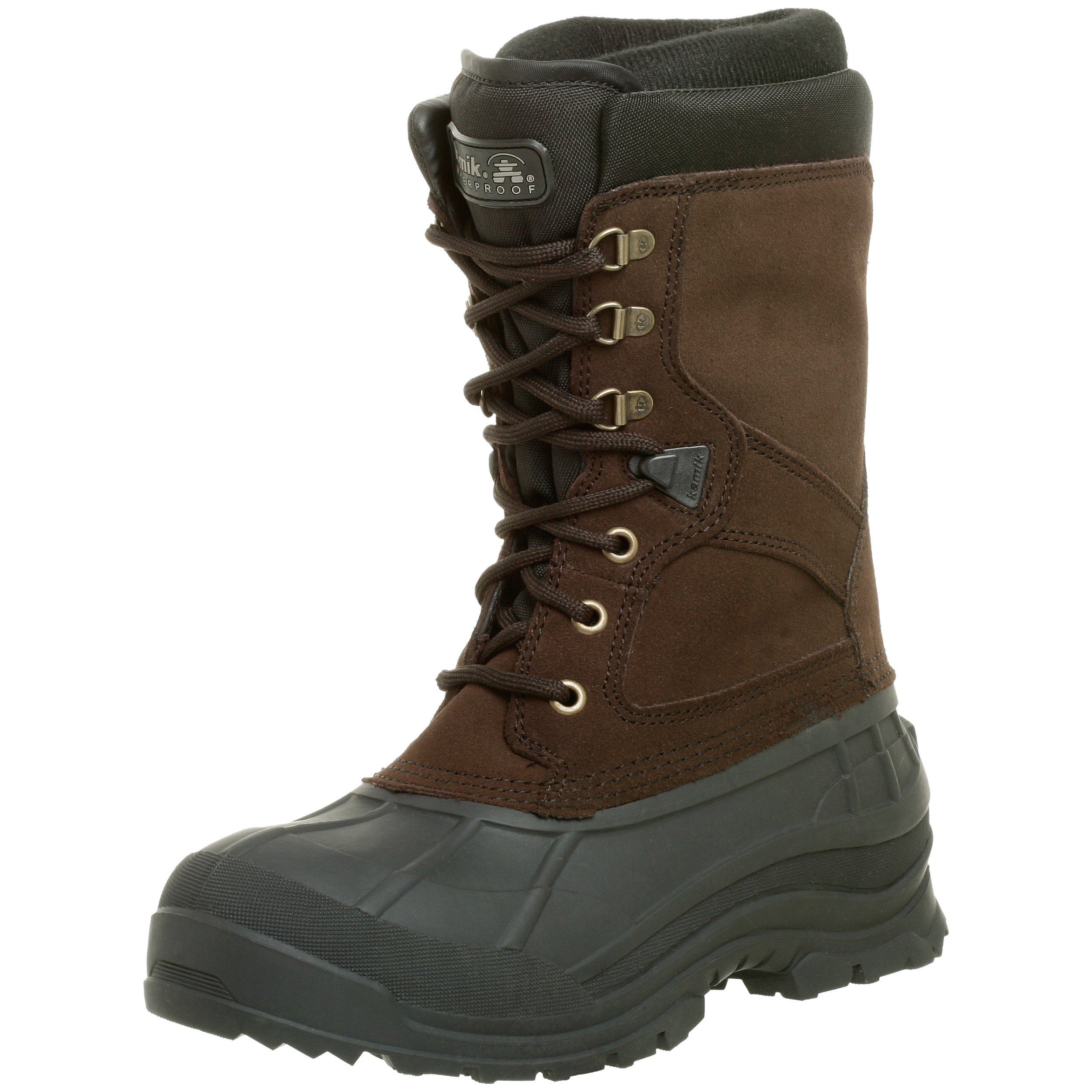 Kamik Men's Nationplus Waterproof Winter Boots - Insulated Snow Boots for Hiking, Hunting & Outdoor Activities | Slip-Resistant & Warm Cold Weather Boots for Men