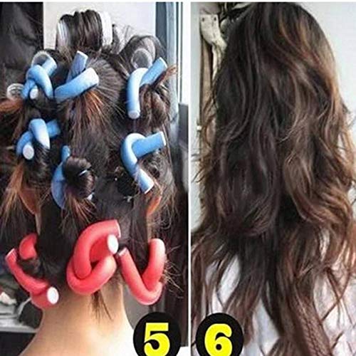 Flexi Rods Magic Stick Rollers - 10 Pack Professional Soft Twist Hair Curlers for Natural Curls & Waves | Perfect for Overnight Styling, Salon Results at Home, and Protective Hairstyles