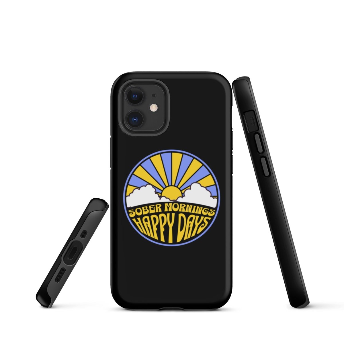 Tough iPhone® Case for Protection - Durable & Stylish for Sober Mornings & Happy Days | Perfect for Daily Use, Work & Outdoor Activities