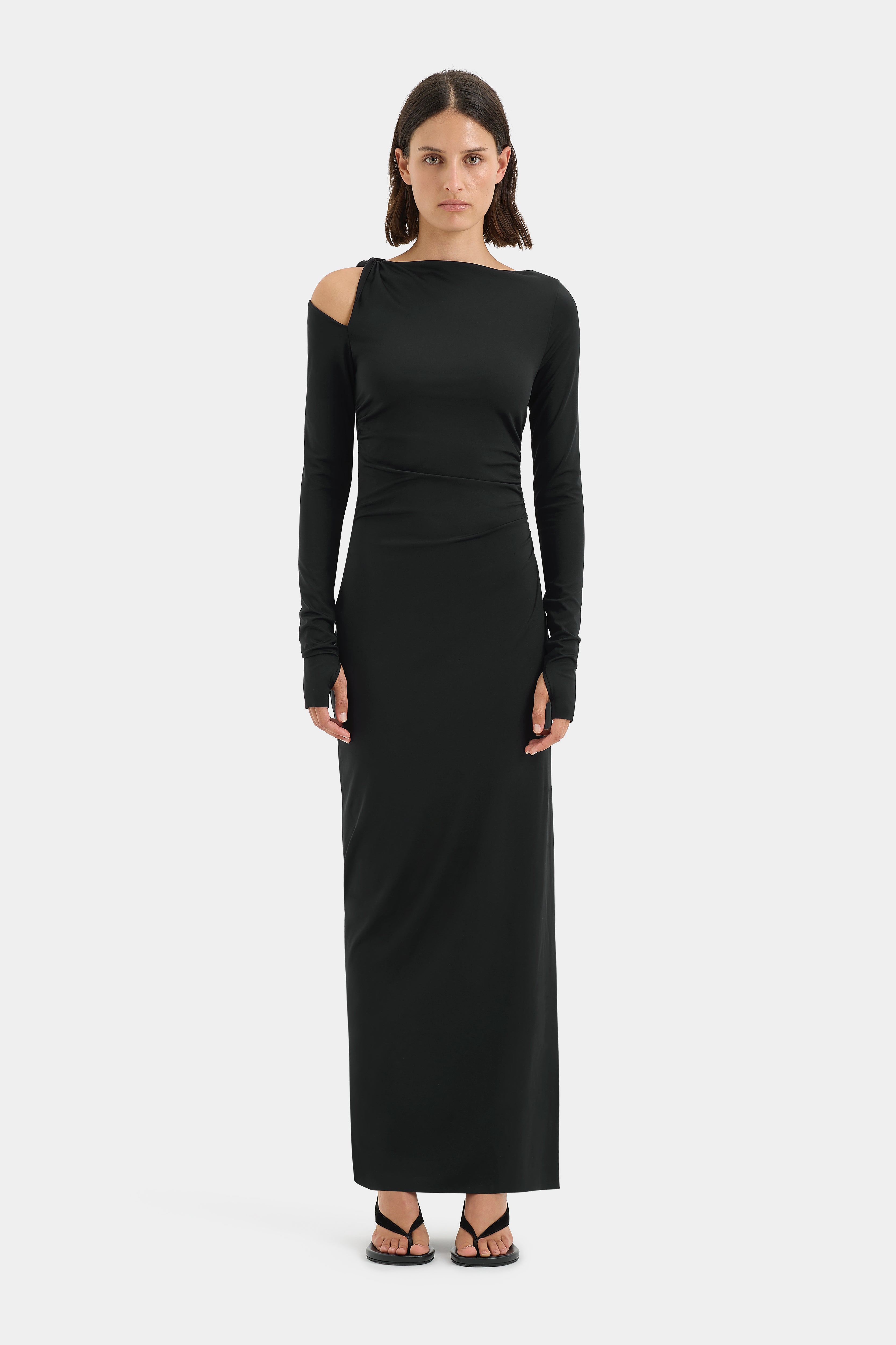 Elm Long Sleeve Midi Dress for Women - Elegant Casual & Office Wear - Perfect for Work, Date Night & Fall Layering