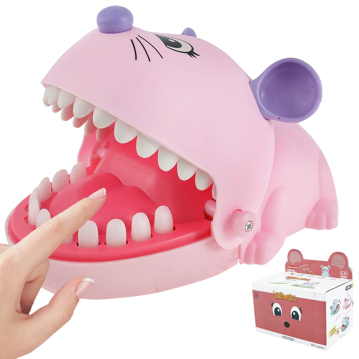 Crocodile Bite Finger Game - Fun Dentist-Themed Toy for Kids 3+ Years Old | Interactive Crocodile Teeth Biting Toy | Great for Pretend Play, Parties & Family Game Night (Mouse Style)