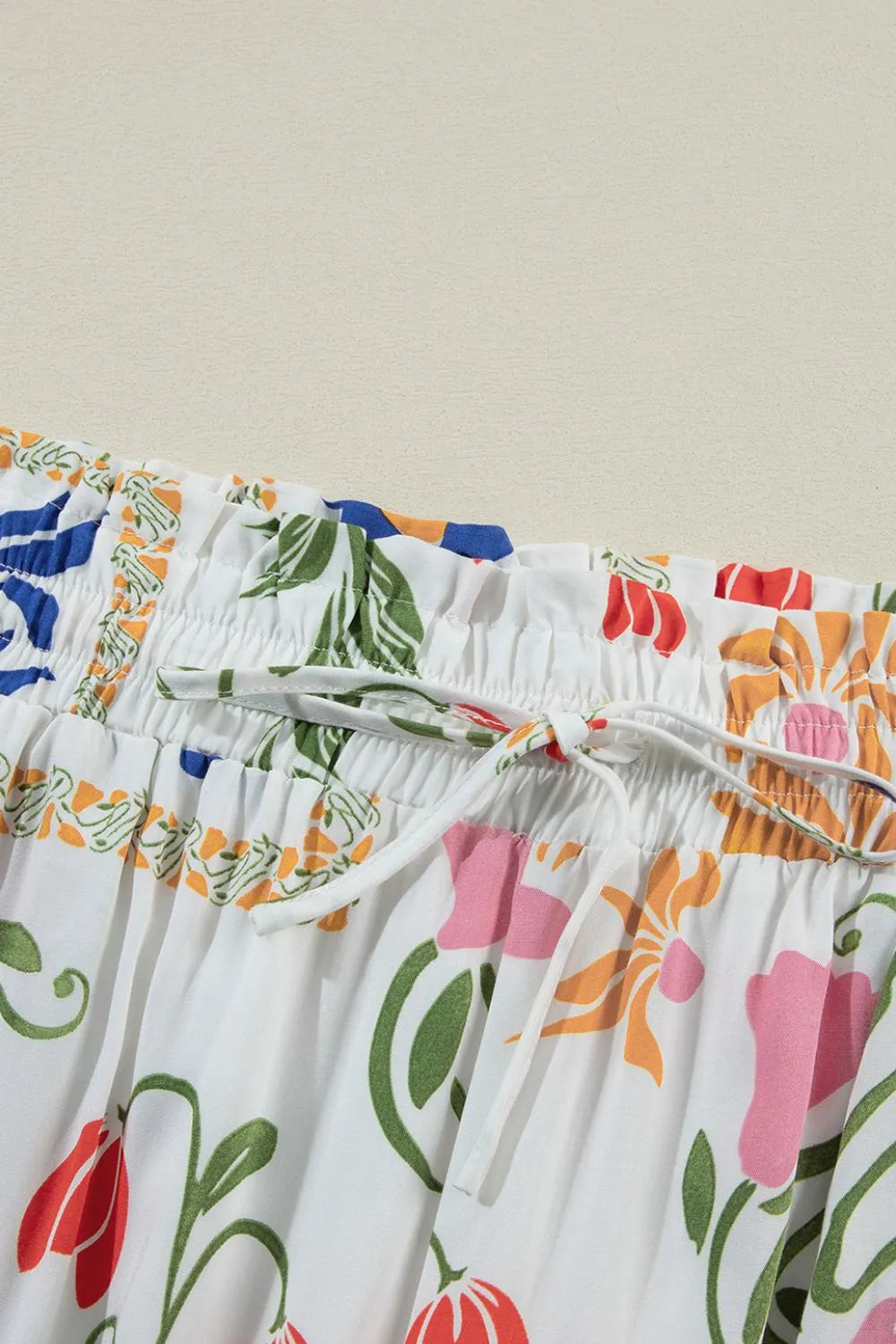 Stylish Floral Print Square Neck Resort Top & Pants Set - Perfect for Beach Vacations, Summer Getaways and Tropical Holidays