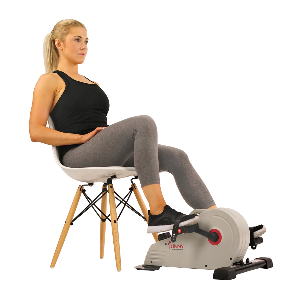 Under Desk Magnetic Cycle Pedals - Mini Exercise Bike for Office & Home Workouts - Compact Foot Pedal Exerciser for Legs & Arms While Sitting