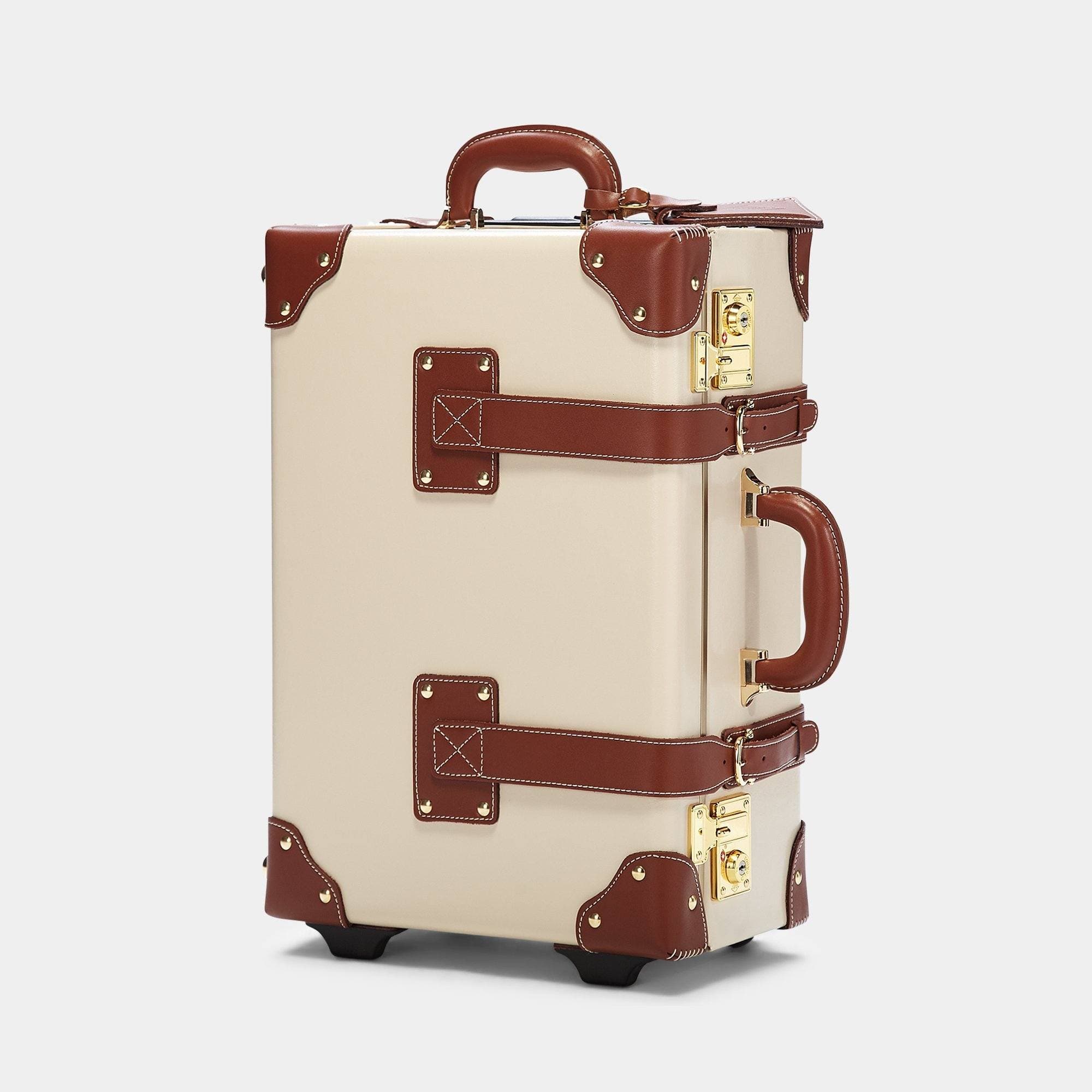The Diplomat Cream Carry-On Luggage - Lightweight Spinner Suitcase for Travel, Business & Weekend Getaways | Durable & Stylish 20