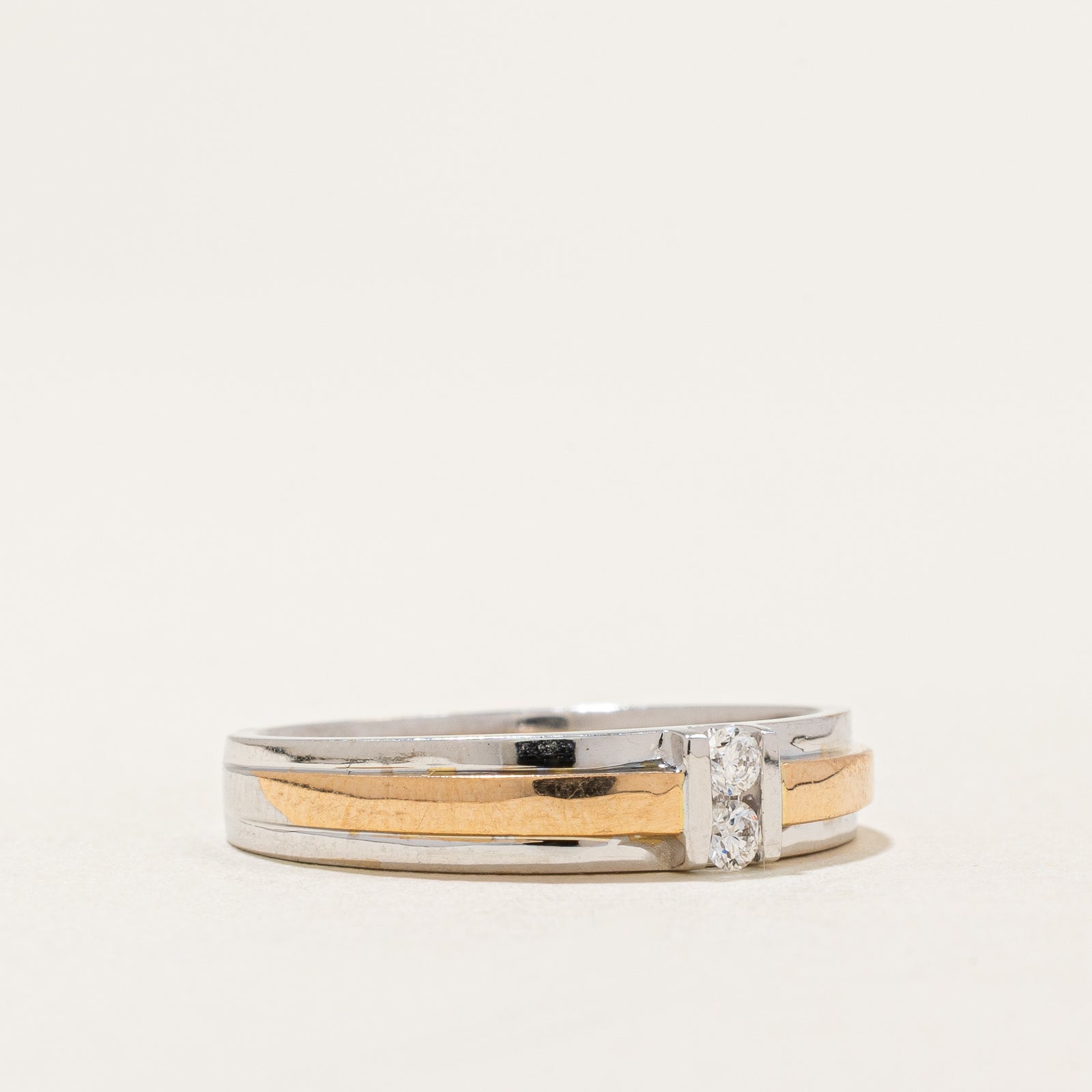 Elegant Two Stone Diamond Ring | 0.034ctw | Size 8 | Perfect for Engagement, Anniversary & Special Occasions
