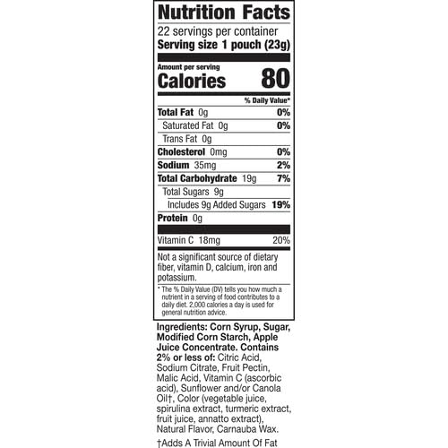 Bluey Fruit Flavored Snacks - Gluten Free, 22 Count Value Pack (17.6 oz) - Easter Basket Stuffers & Treat Pouches for Kids Lunch Box, School Snacks & Party Favors