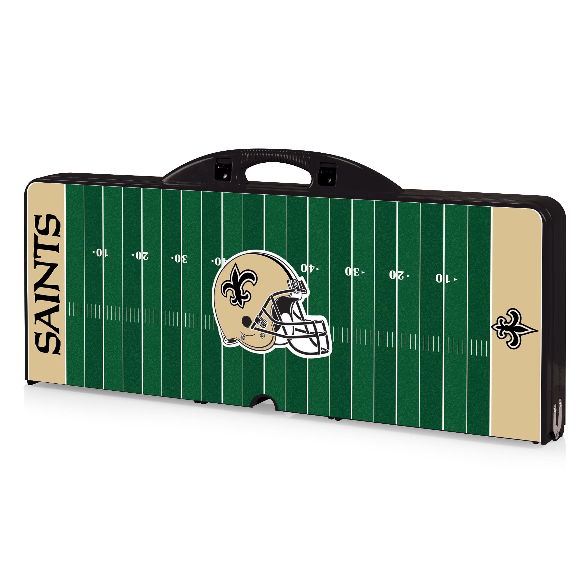 PICNIC TIME NFL Portable Folding Picnic Table with Seats & Umbrella - Perfect for Tailgating, Camping, Beach & Outdoor Parties