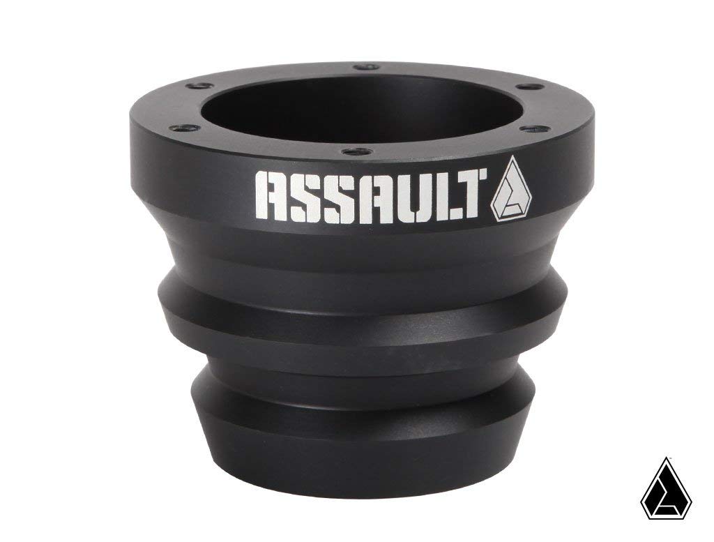 Assault Industries Black Steering Wheel Hub Adapter - Compatible with Polaris RZR, Can-Am Maverick X3, Arctic Cat Wildcat & Wildcat X - Heavy Duty Off-Road Racing Upgrade for UTV & Side-by-Side Vehicles