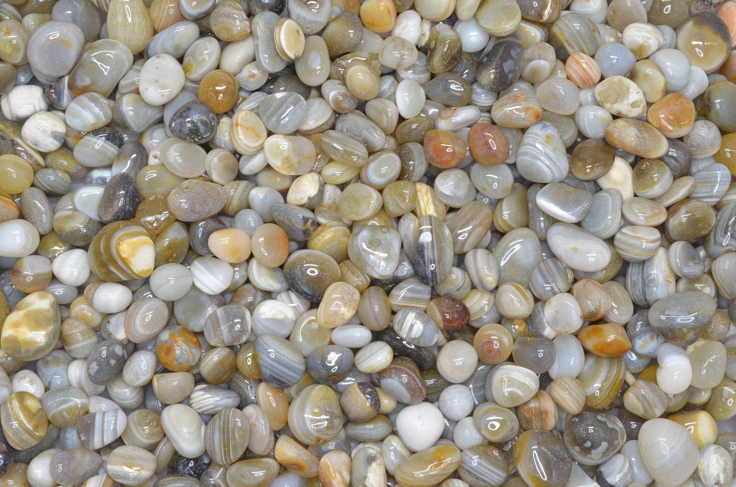 18 lbs Banded Sardonyx Tumbled Stones from India - Polished Gemstones for Jewelry Making, Crystal Healing, Reiki & Wicca | Natural Healing Crystals for Meditation, Home Decor & DIY Crafts